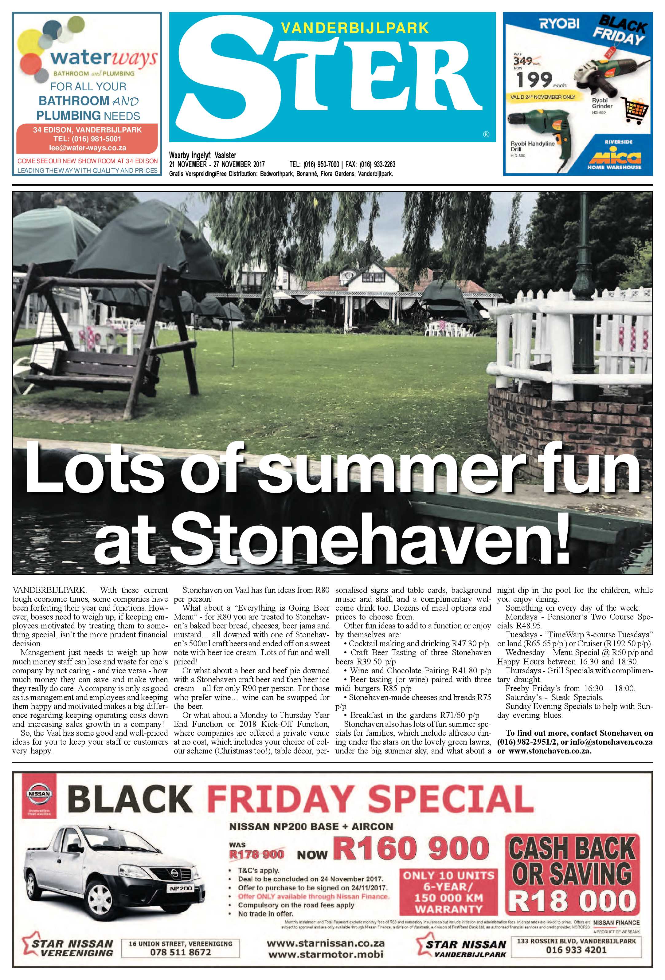 Vanderbijlpark Ster 21 – 27 November 2017 page 1