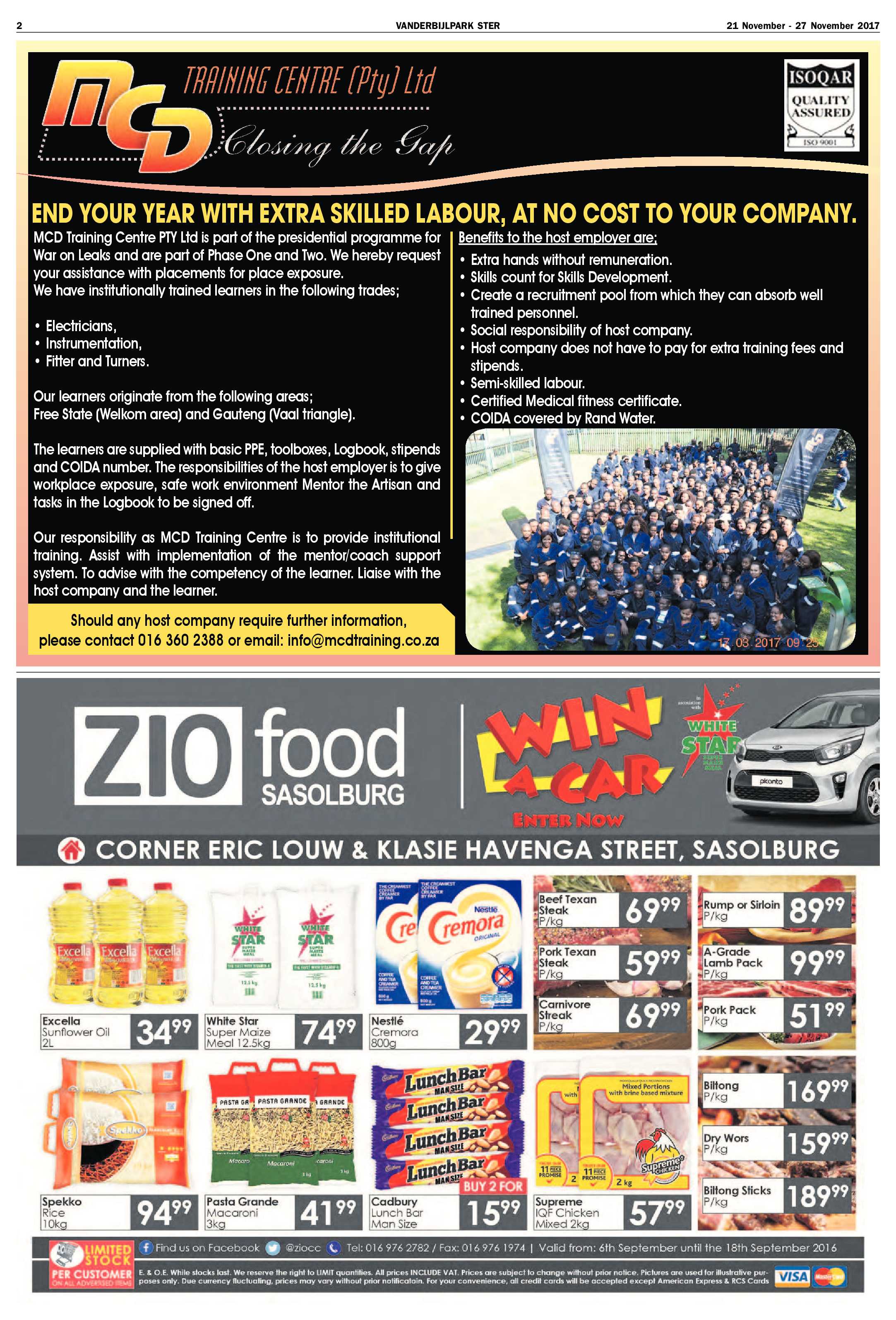 Vanderbijlpark Ster 21 – 27 November 2017 page 2