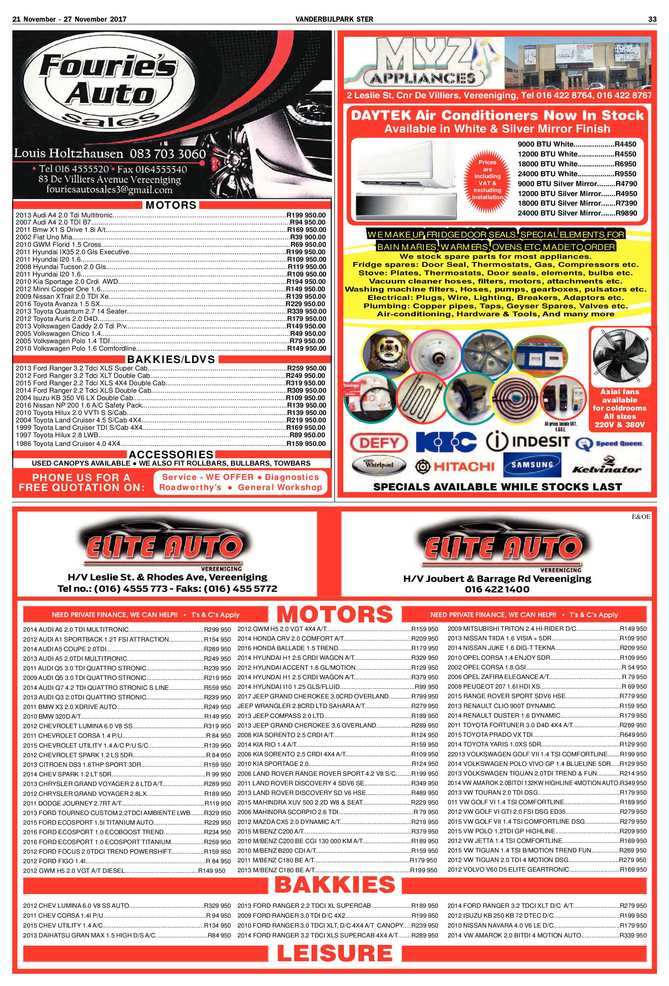 Vanderbijlpark Ster 21 – 27 November 2017 page 33