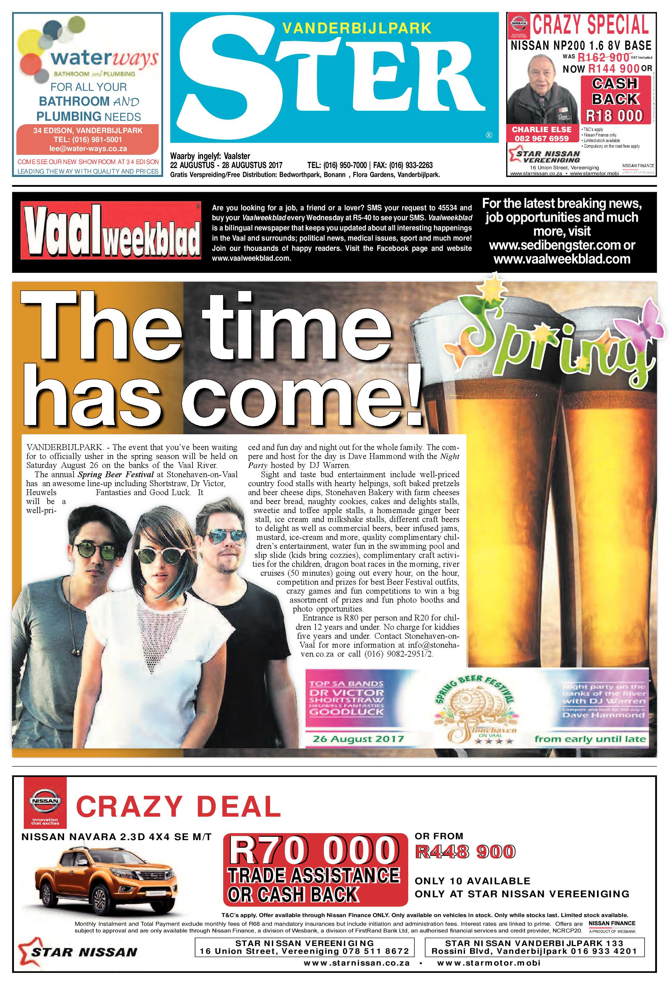 Vanderbijlpark Ster 22 – 28 Augustus 2017 page 1