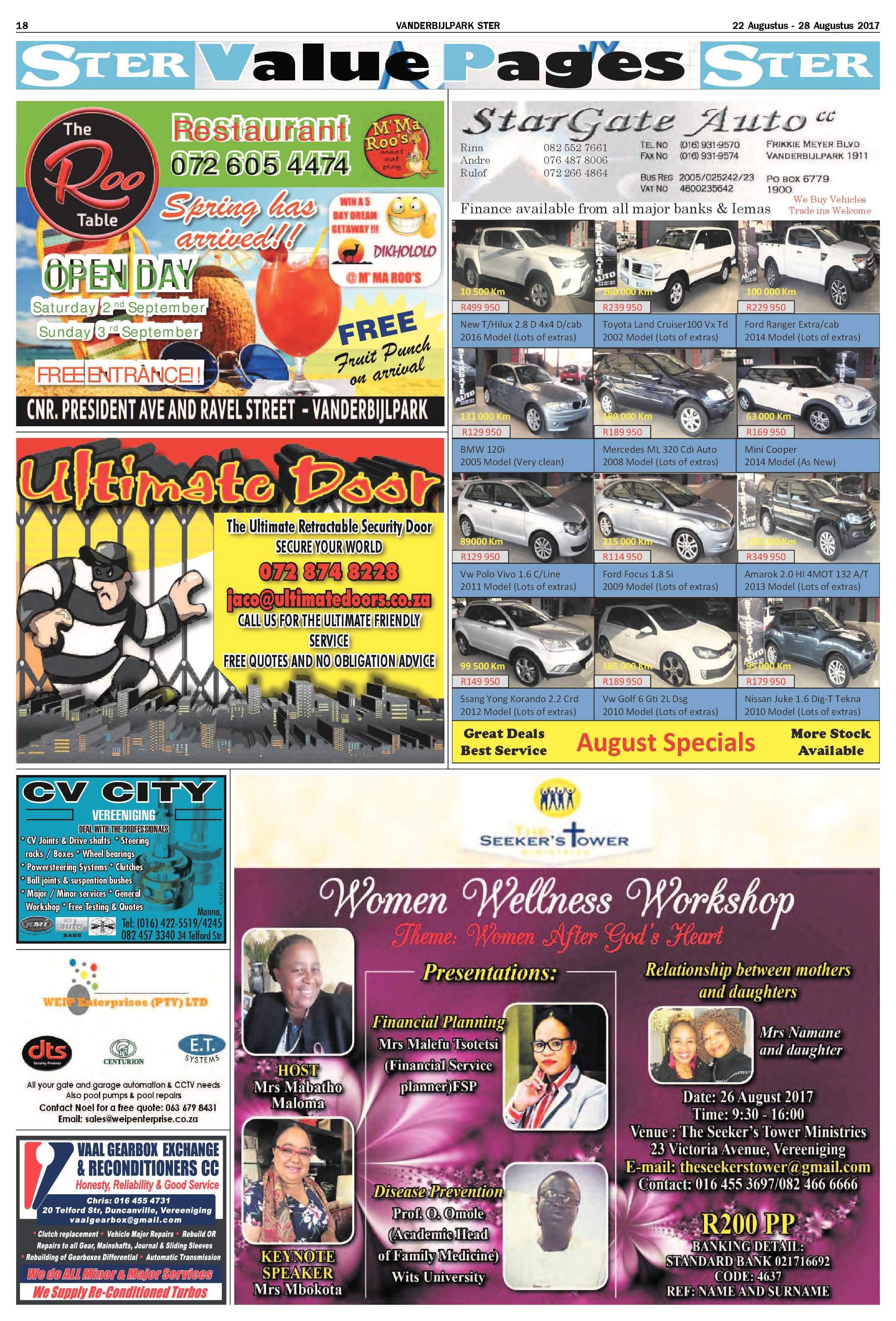 Vanderbijlpark Ster 22 – 28 Augustus 2017 page 18