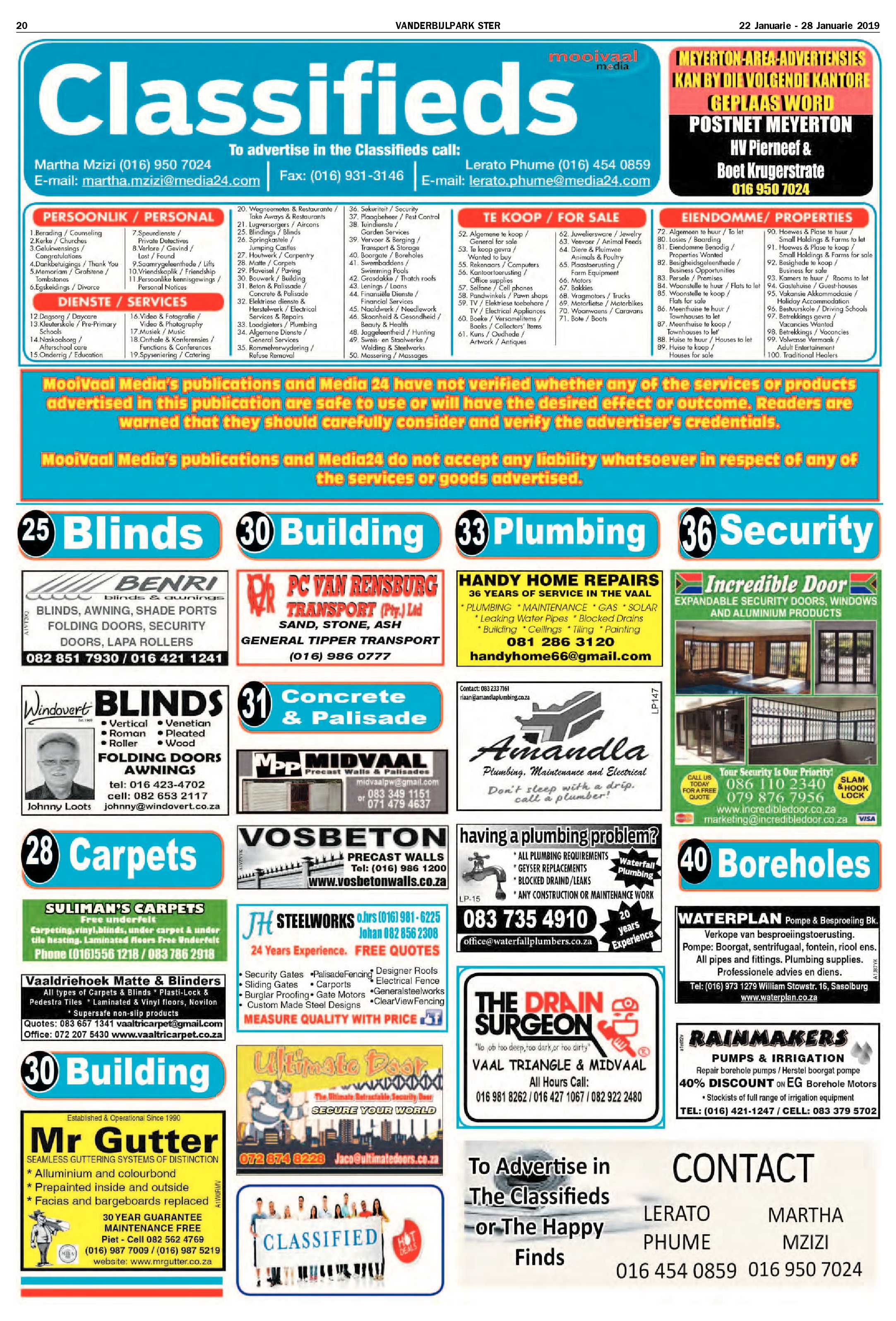 Vanderbijlpark Ster 22 – 28 Januarie 2019 page 20