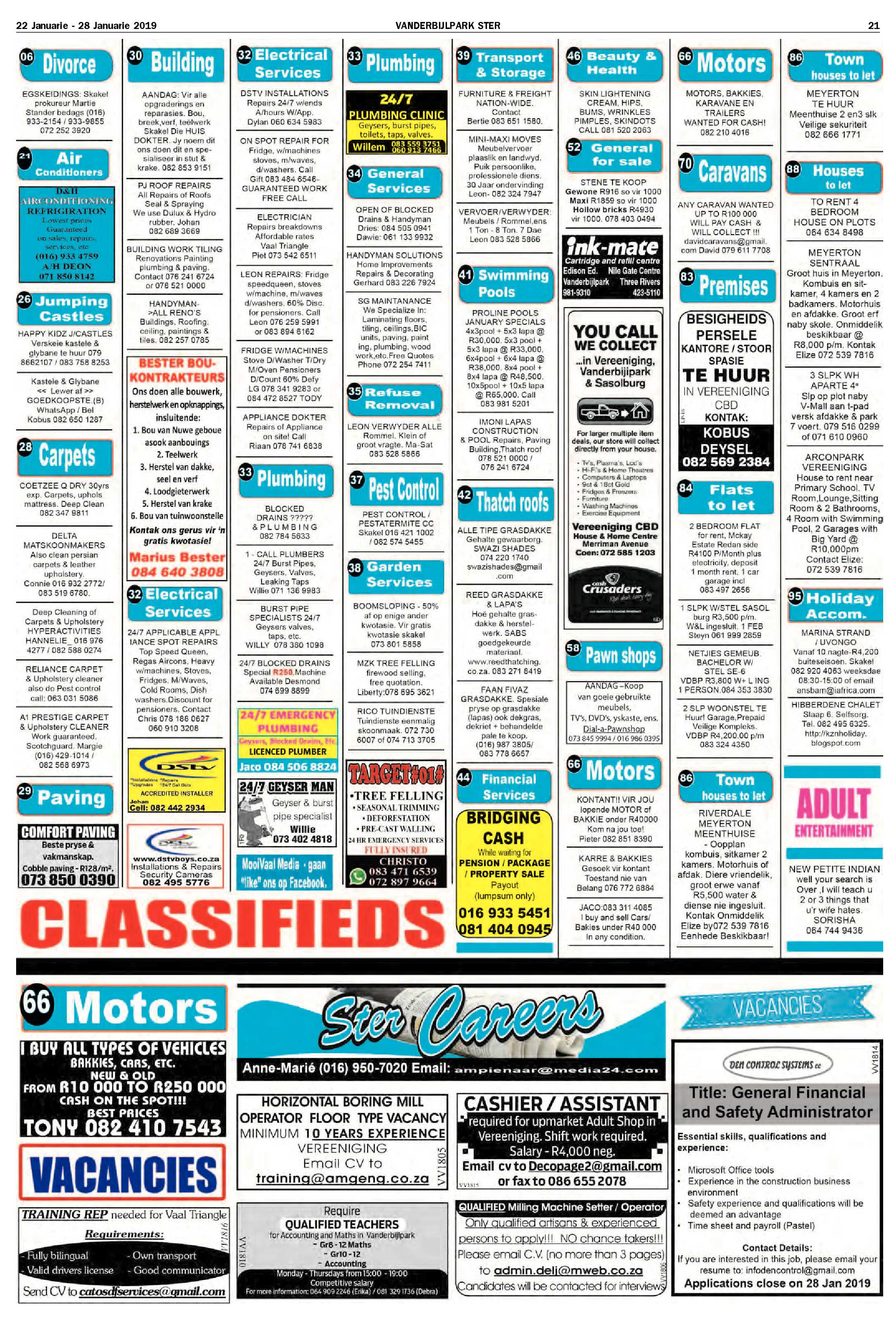 Vanderbijlpark Ster 22 – 28 Januarie 2019 page 21