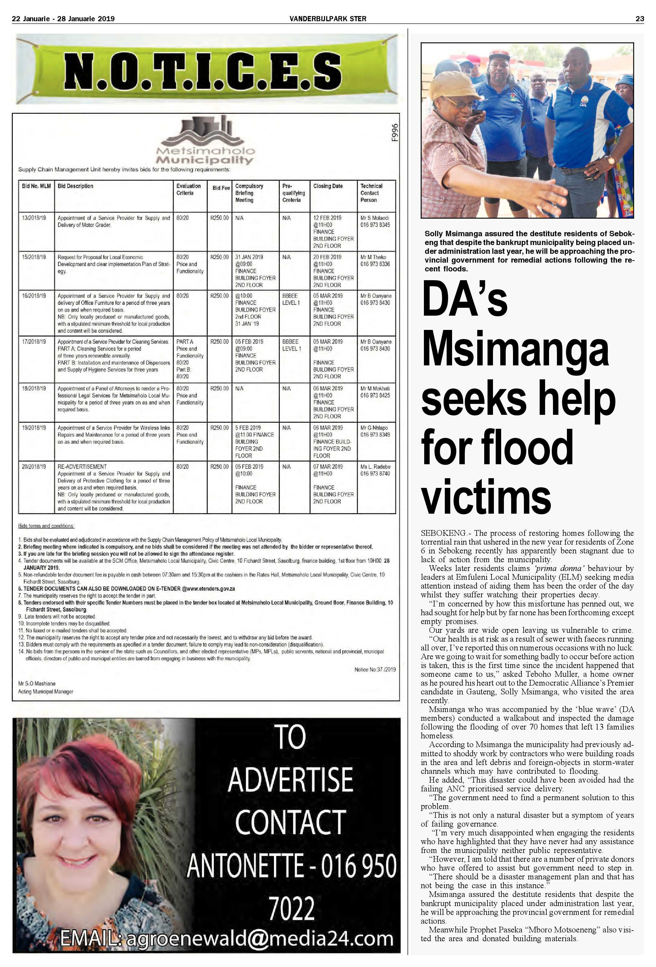 Vanderbijlpark Ster 22 – 28 Januarie 2019 page 23