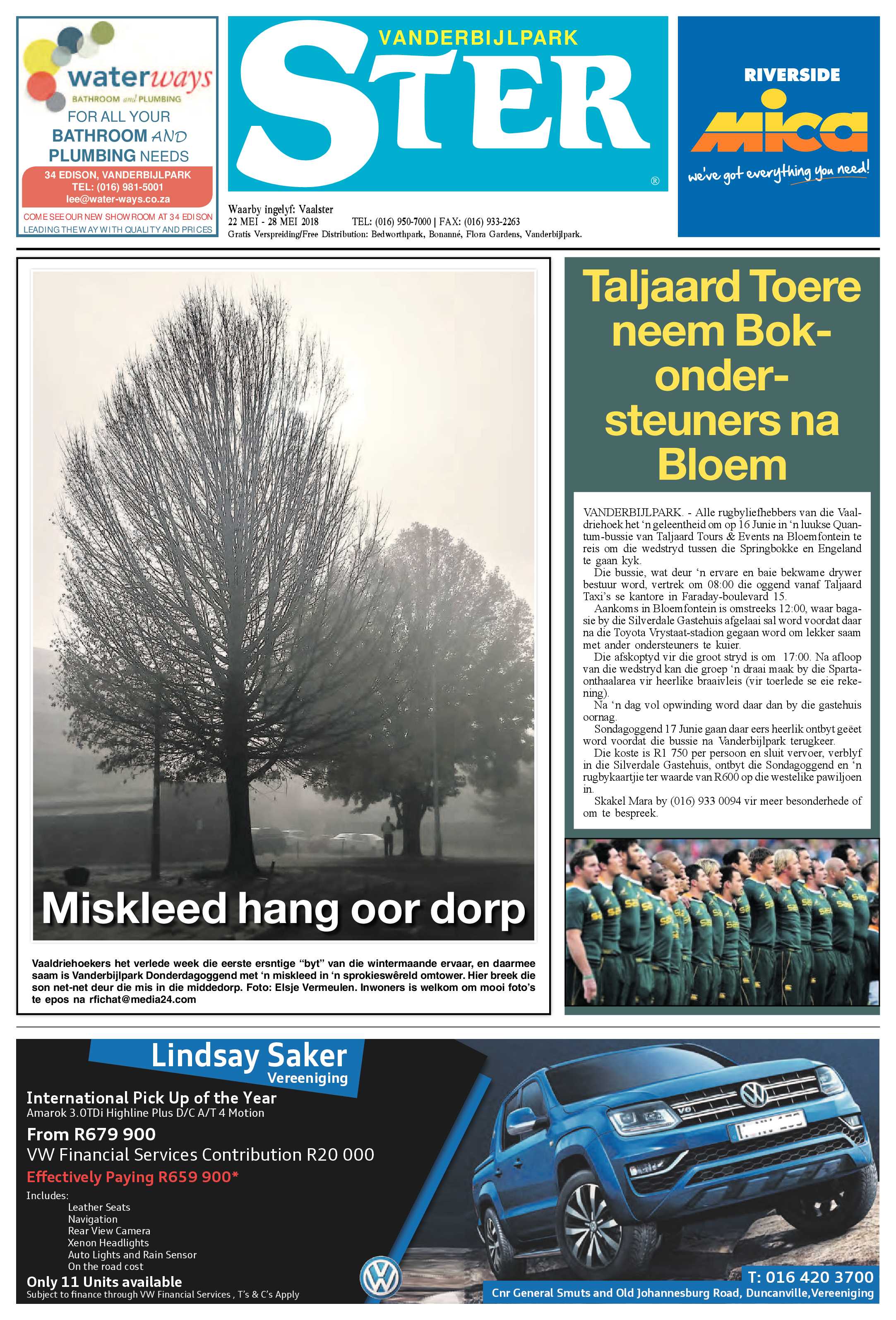 Vanderbijlpark Ster 22 – 28 Mei 2018 page 1