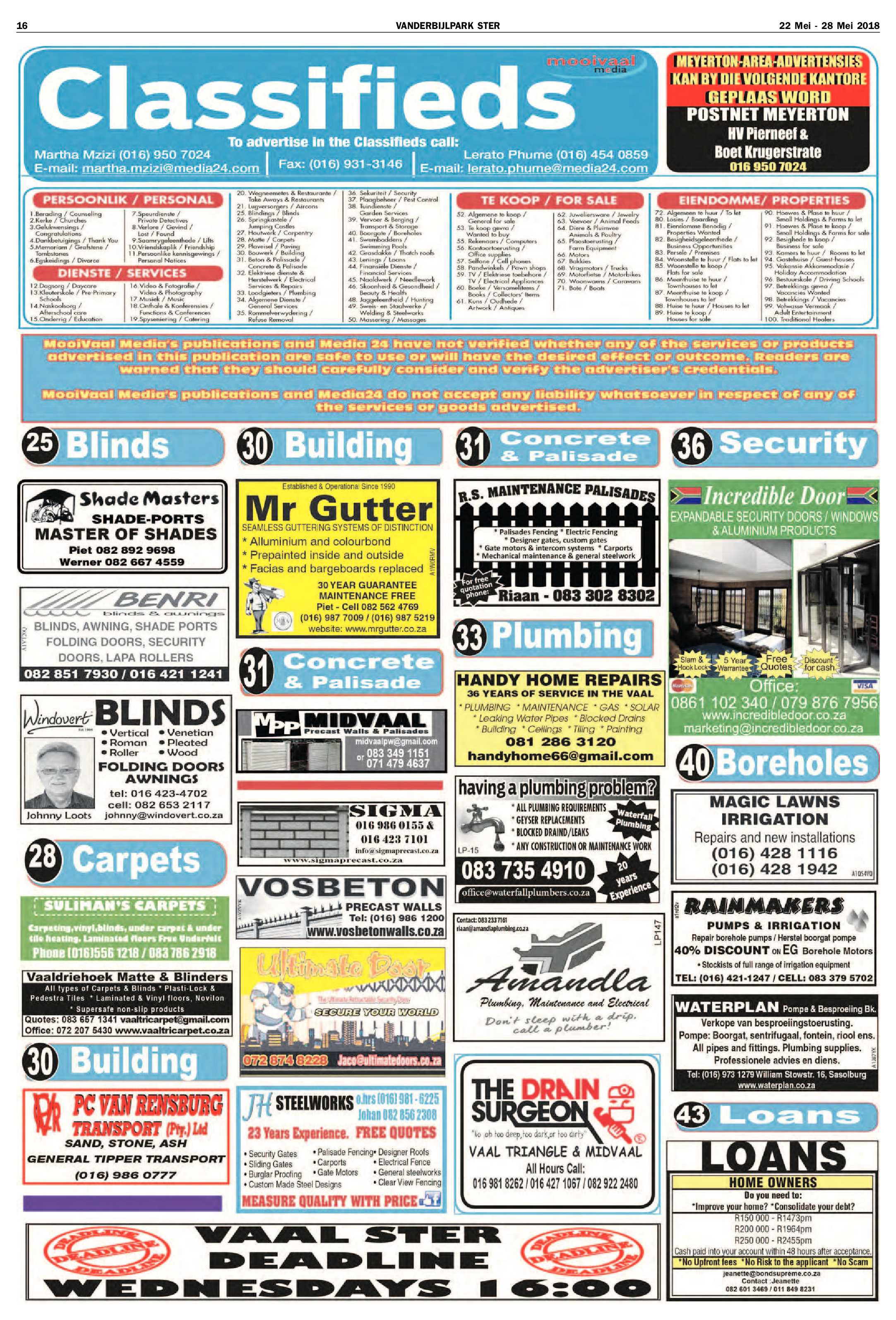 Vanderbijlpark Ster 22 – 28 Mei 2018 page 16