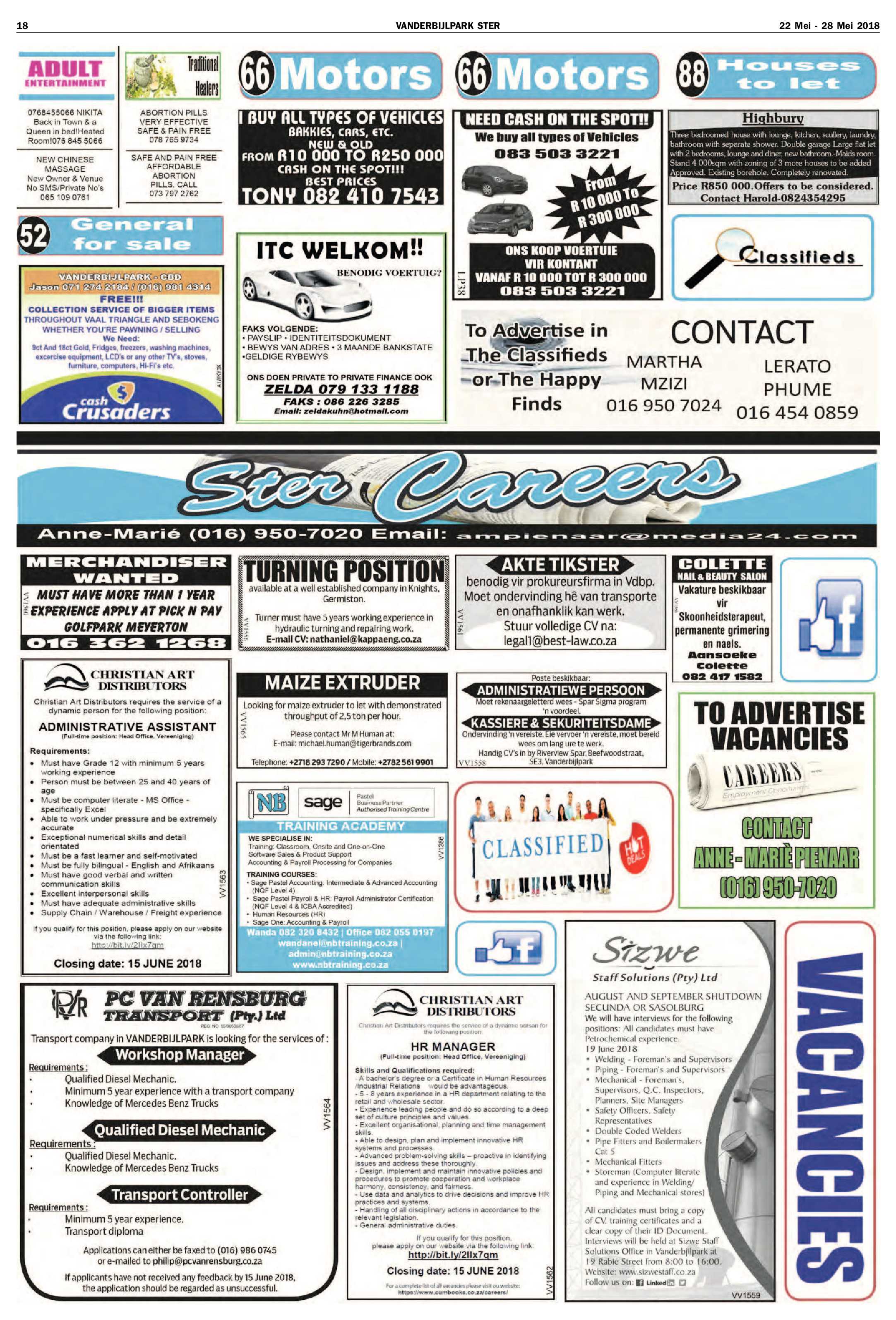 Vanderbijlpark Ster 22 – 28 Mei 2018 page 18