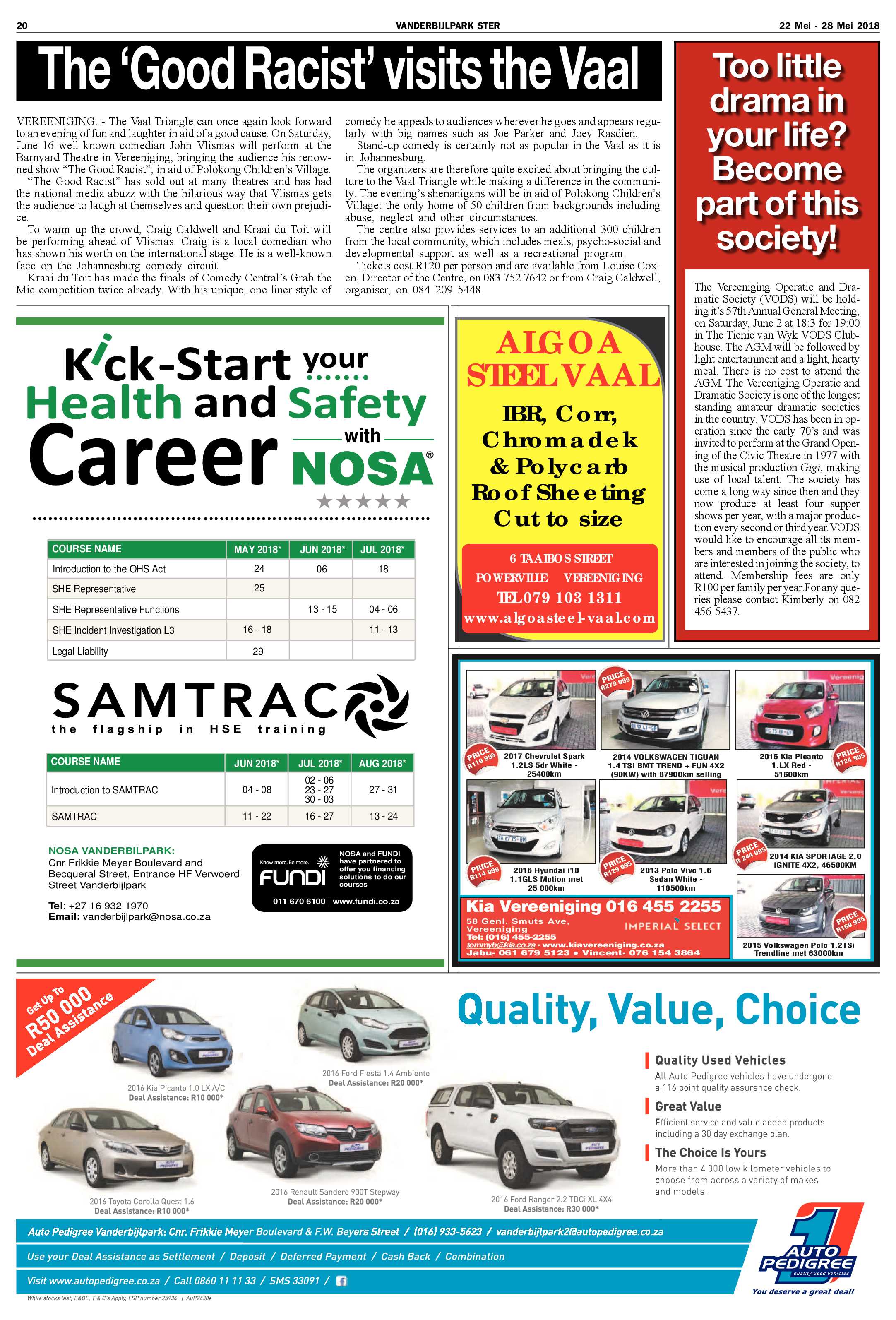 Vanderbijlpark Ster 22 – 28 Mei 2018 page 20