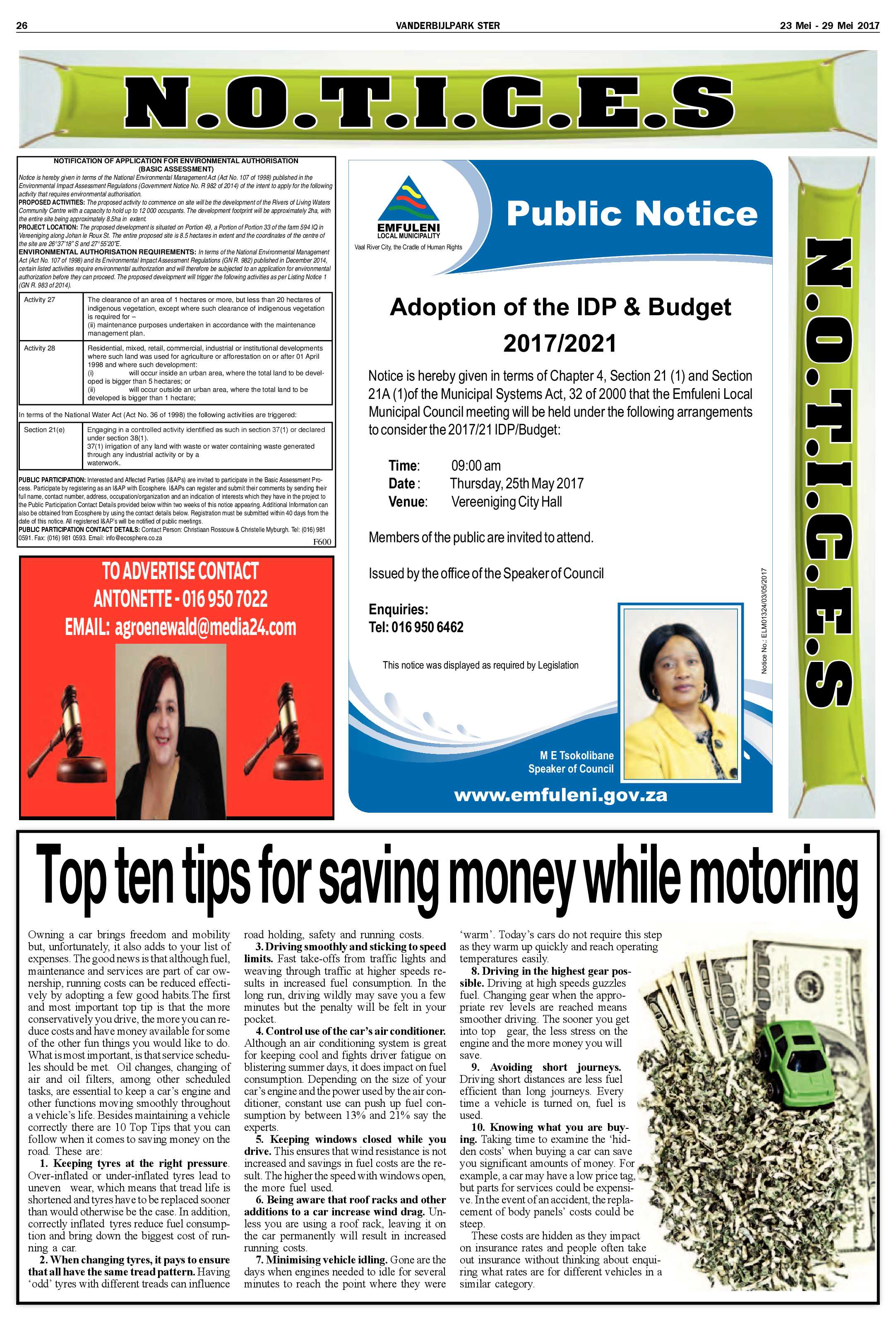 Vanderbijlpark Ster 23 – 29 Mei 2017 page 26