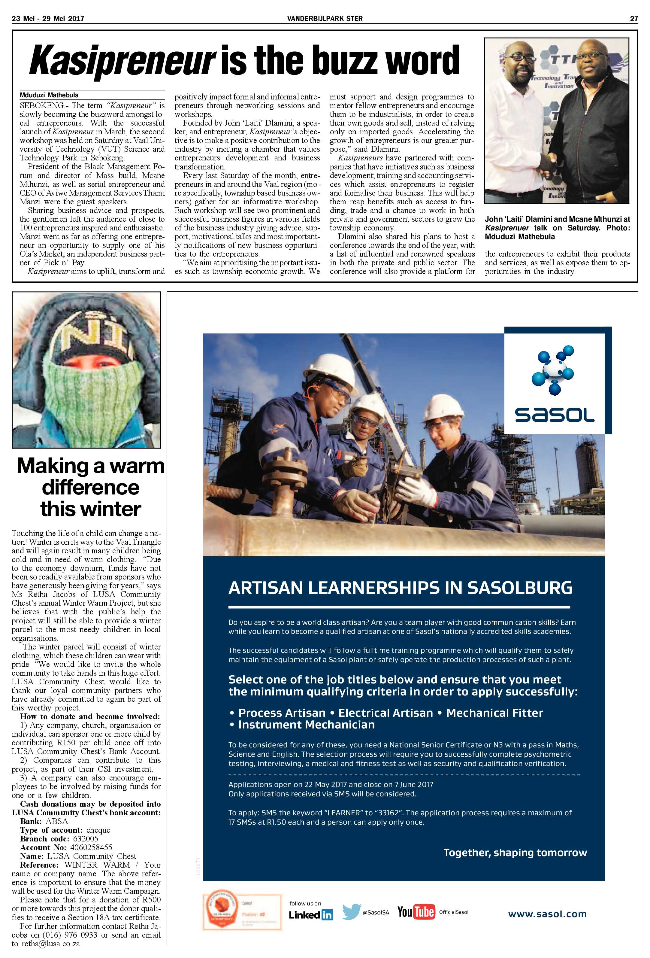 Vanderbijlpark Ster 23 – 29 Mei 2017 page 27