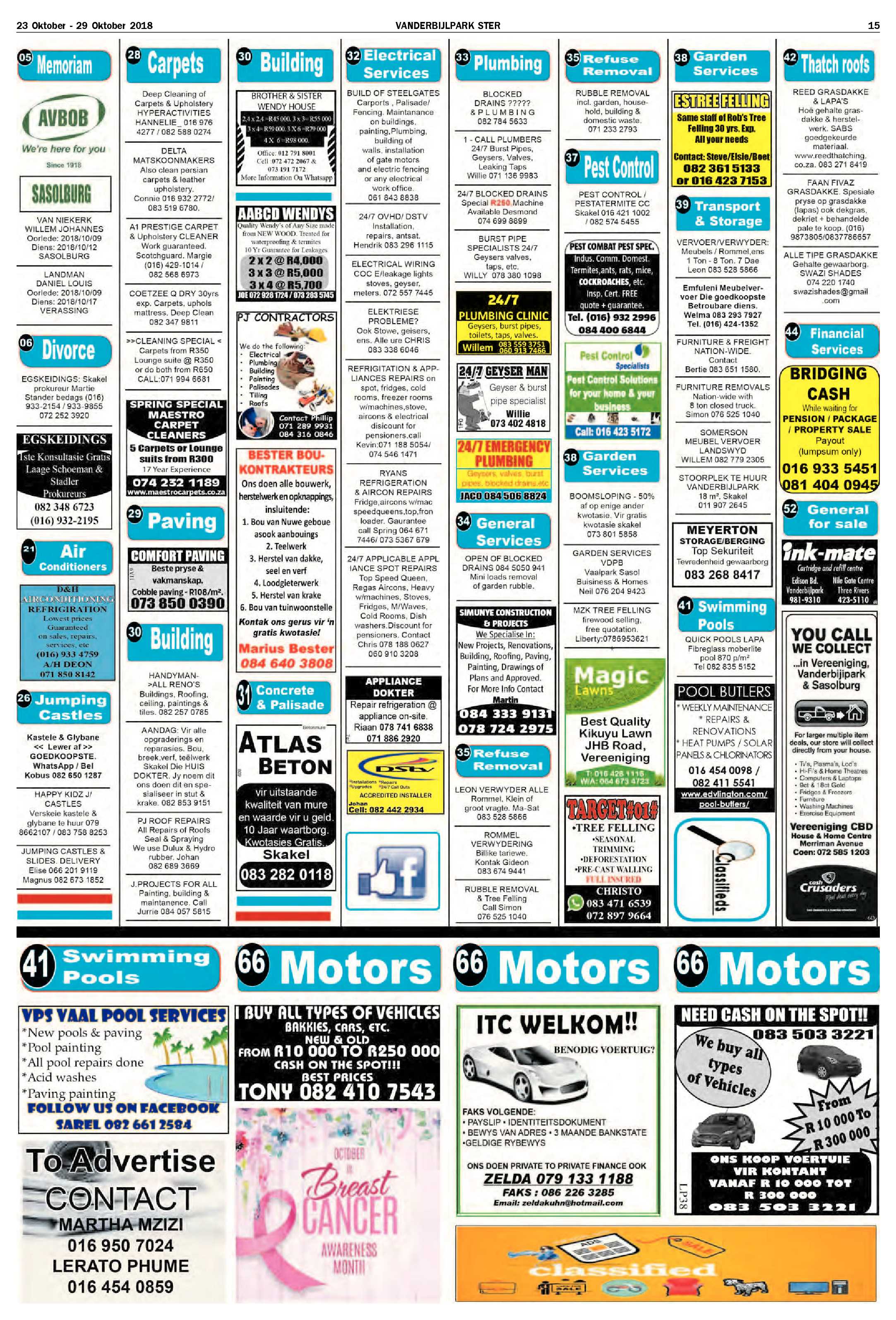 Vanderbijlpark Ster 23 – 29 Oktober 2018 page 15