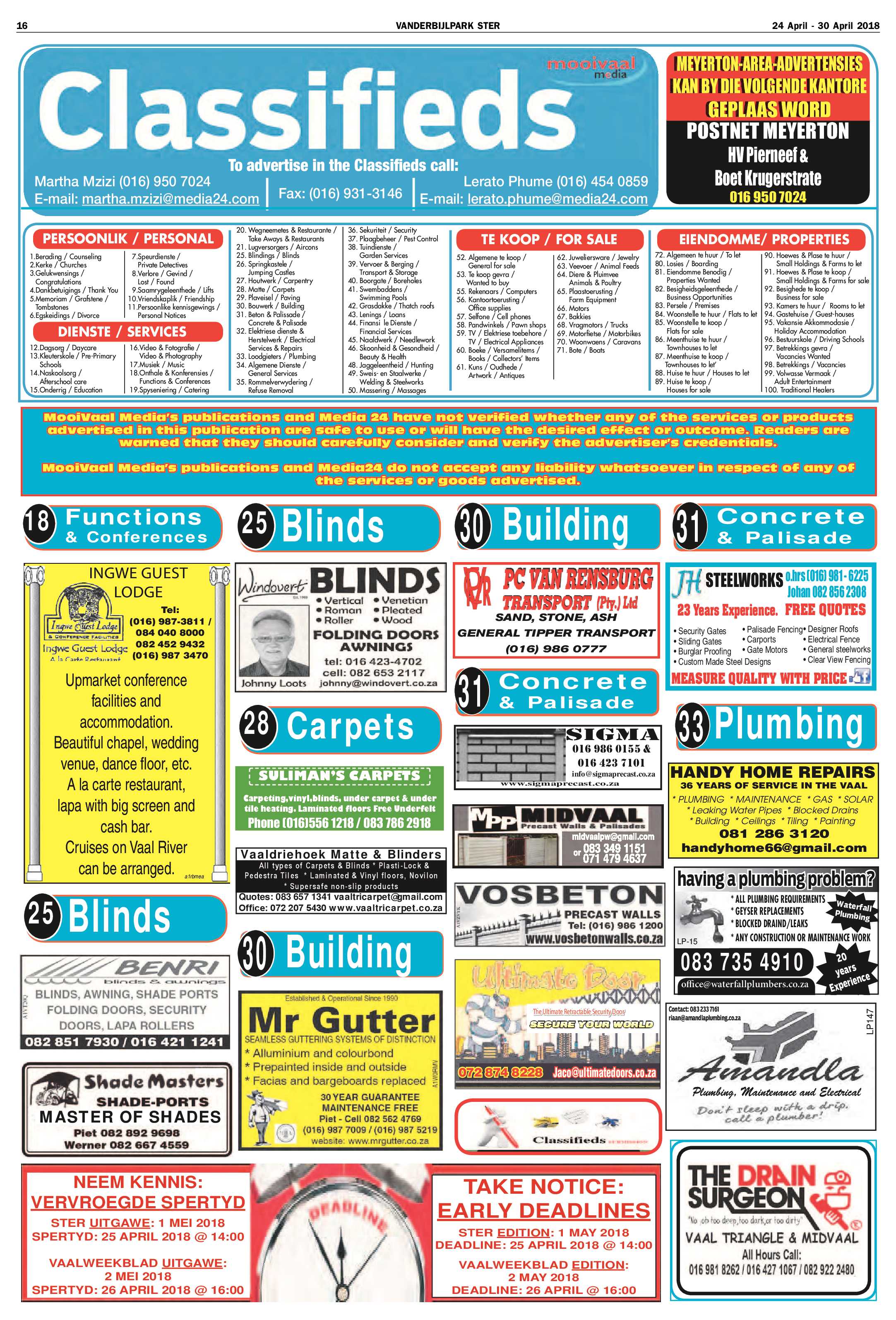 Vanderbijlpark Ster 24 – 30 April 2018 page 16