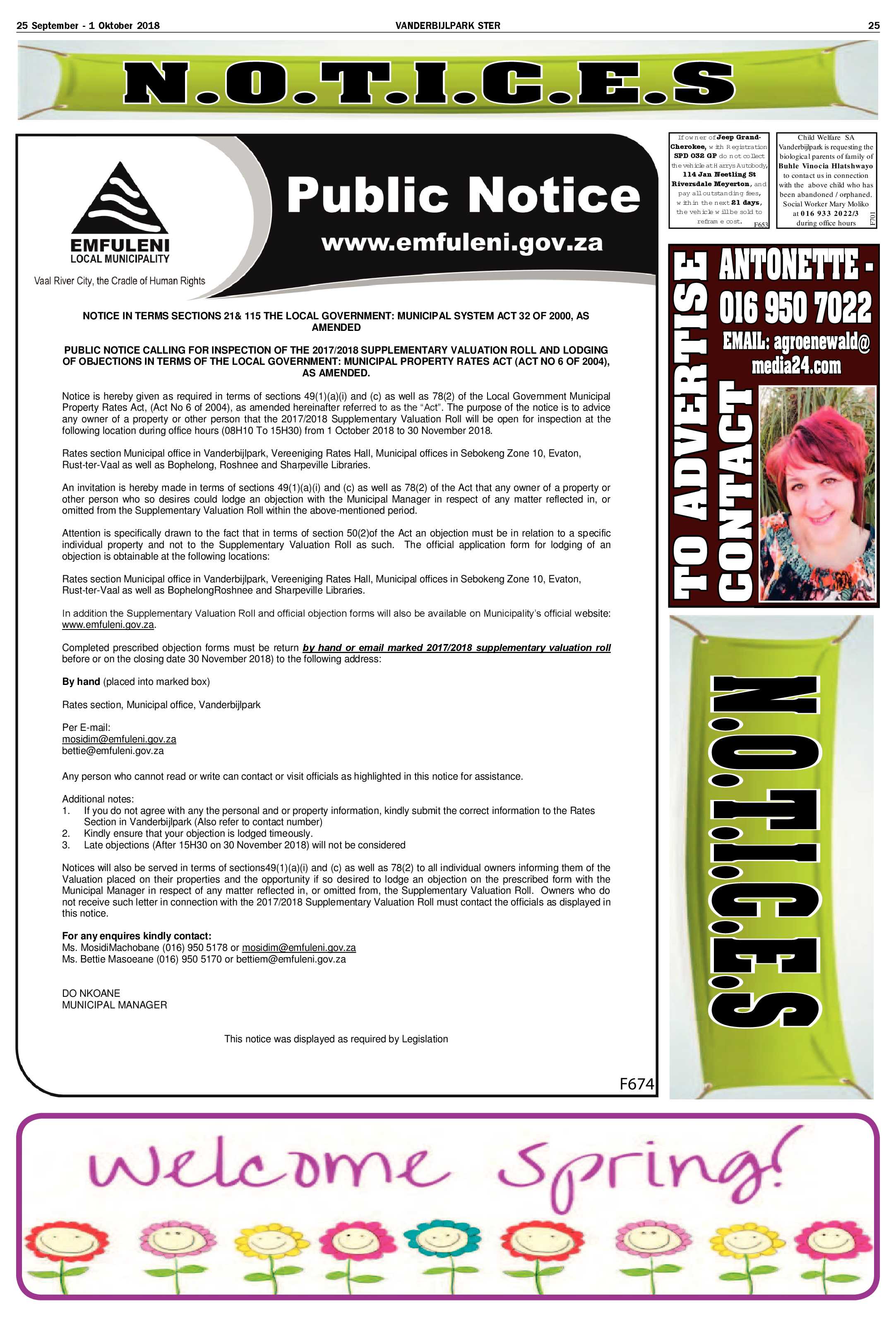 Vanderbijlpark Ster 25 September – 1 Oktober 2018 page 25