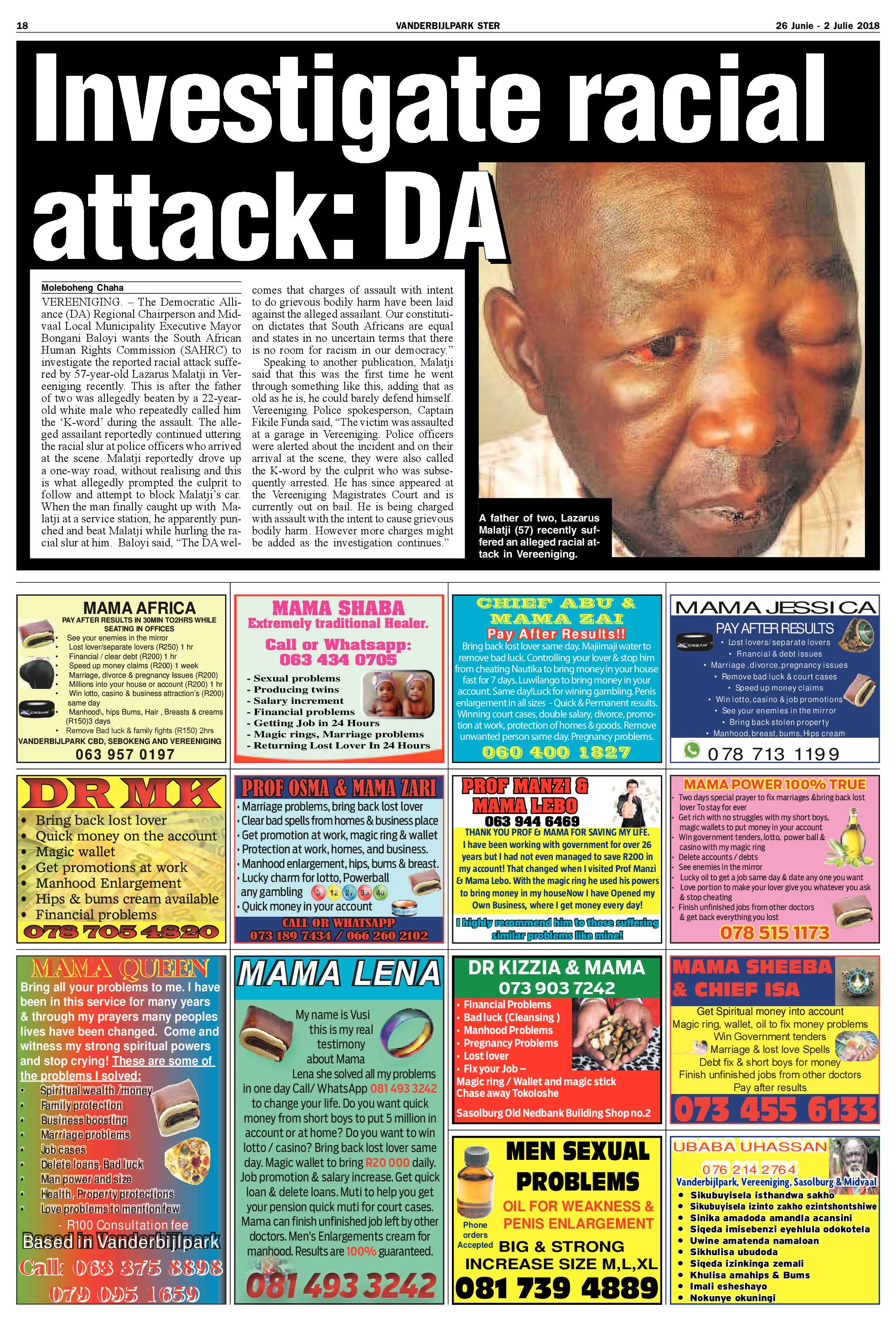 Vanderbijlpark Ster 26 Junie – 2 Julie 2018 page 18