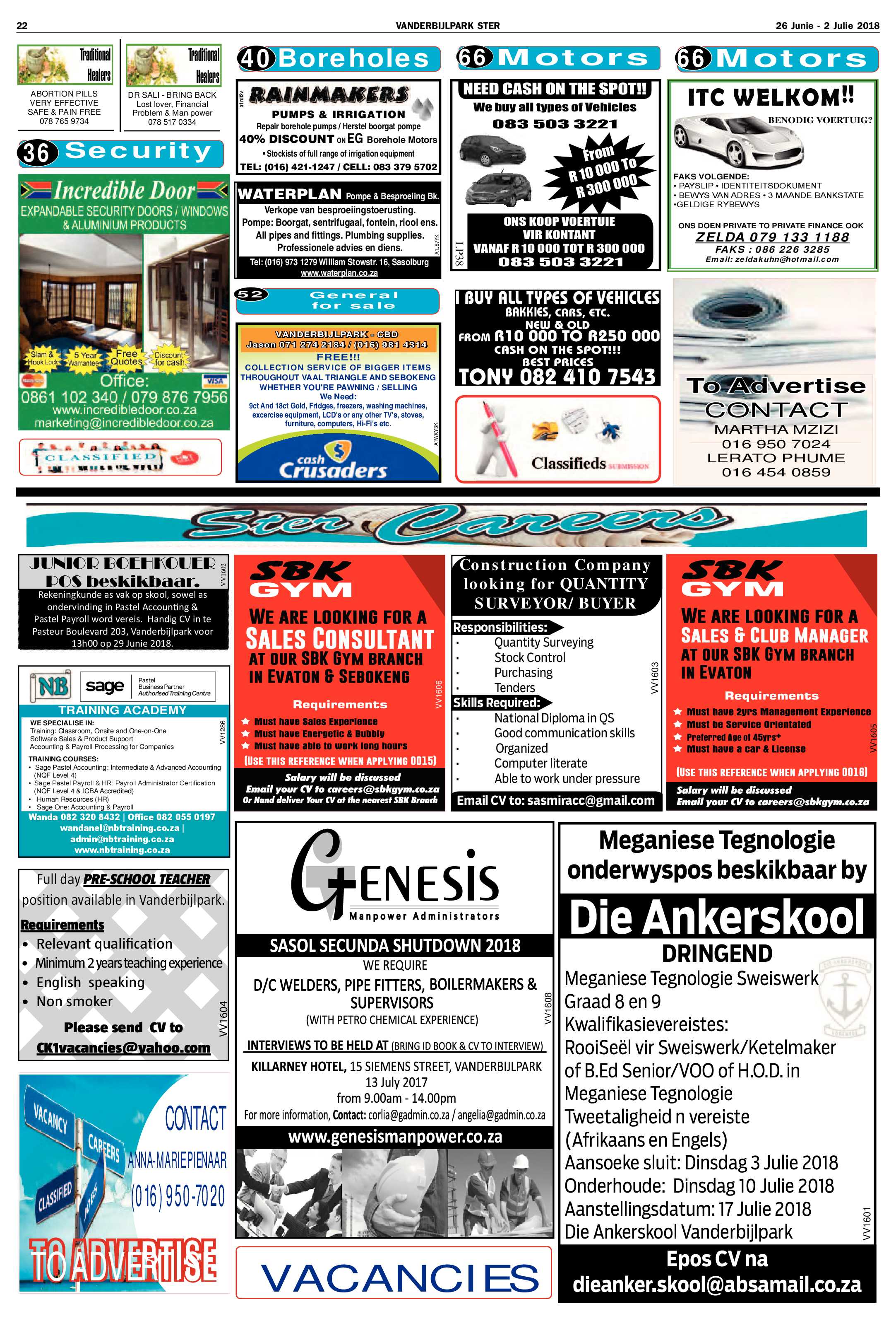 Vanderbijlpark Ster 26 Junie – 2 Julie 2018 page 22