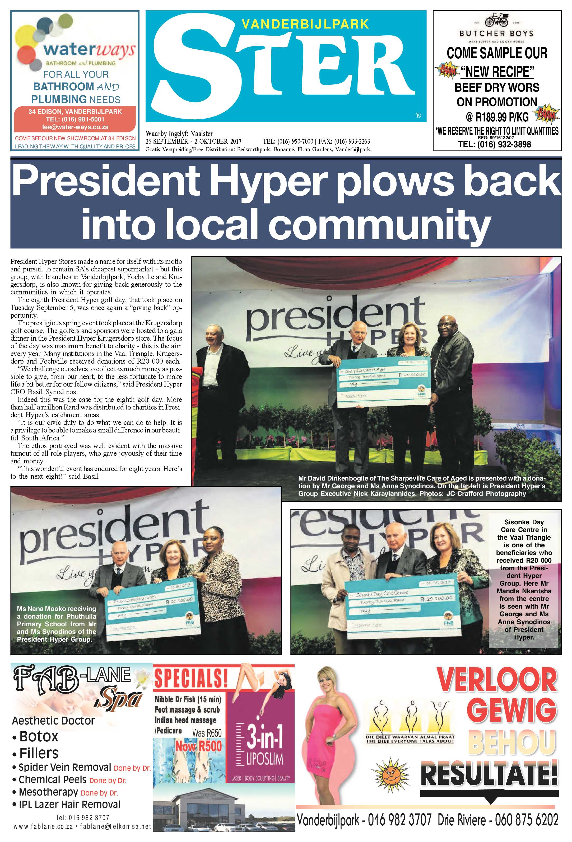 Vanderbijlpark Ster 26 September – 2 Oktober 2017 page 1