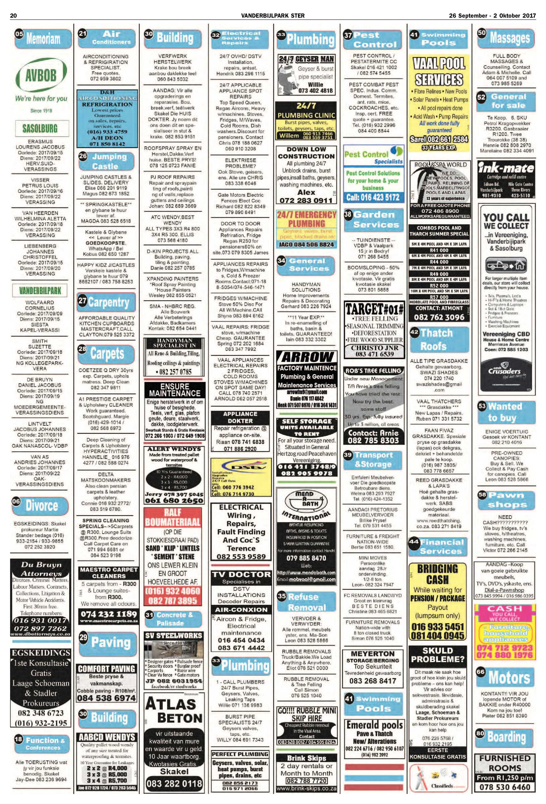 Vanderbijlpark Ster 26 September – 2 Oktober 2017 page 20