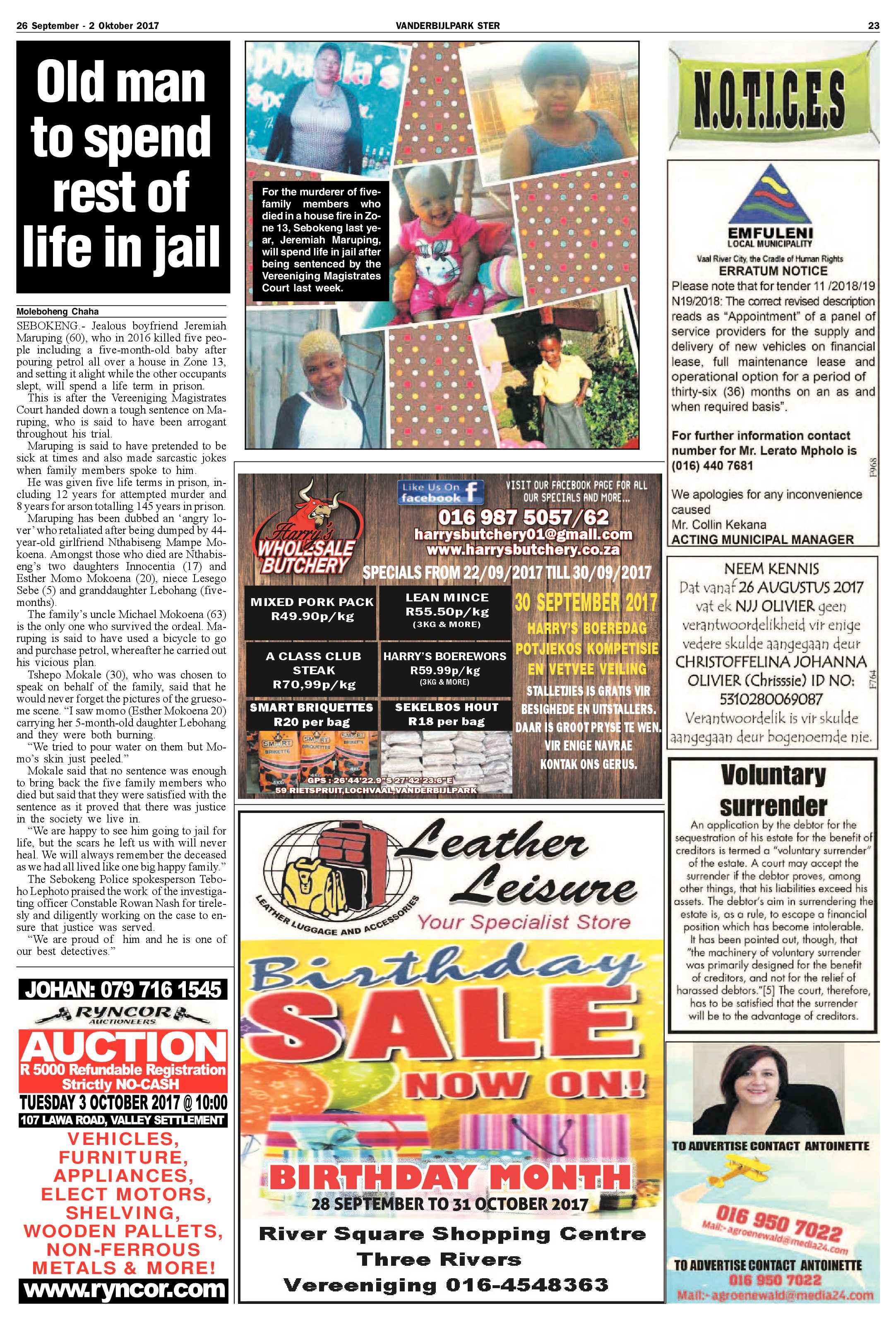 Vanderbijlpark Ster 26 September – 2 Oktober 2017 page 23