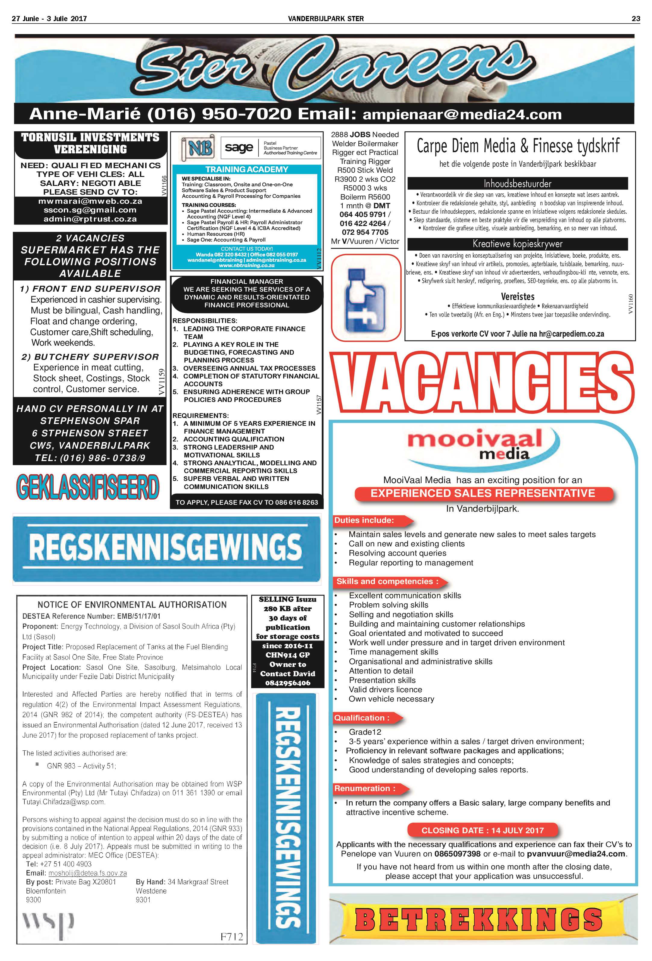 Vanderbijlpark Ster 27 Junie – 3 Julie 2017 page 23