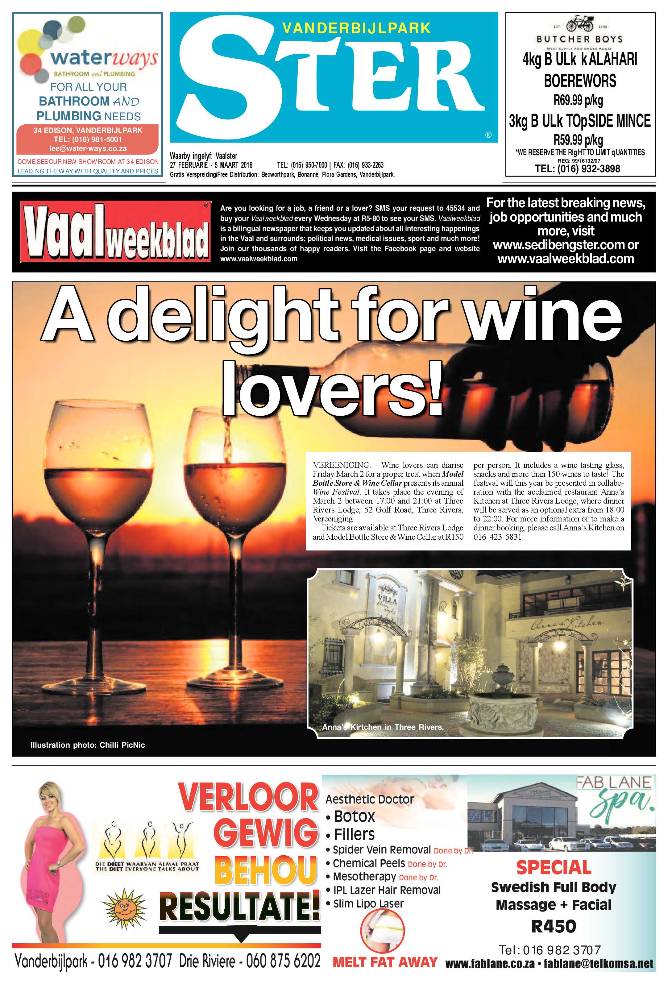 Vanderbijlpark Ster 27 Maart – 5 Februarie 2018 page 1