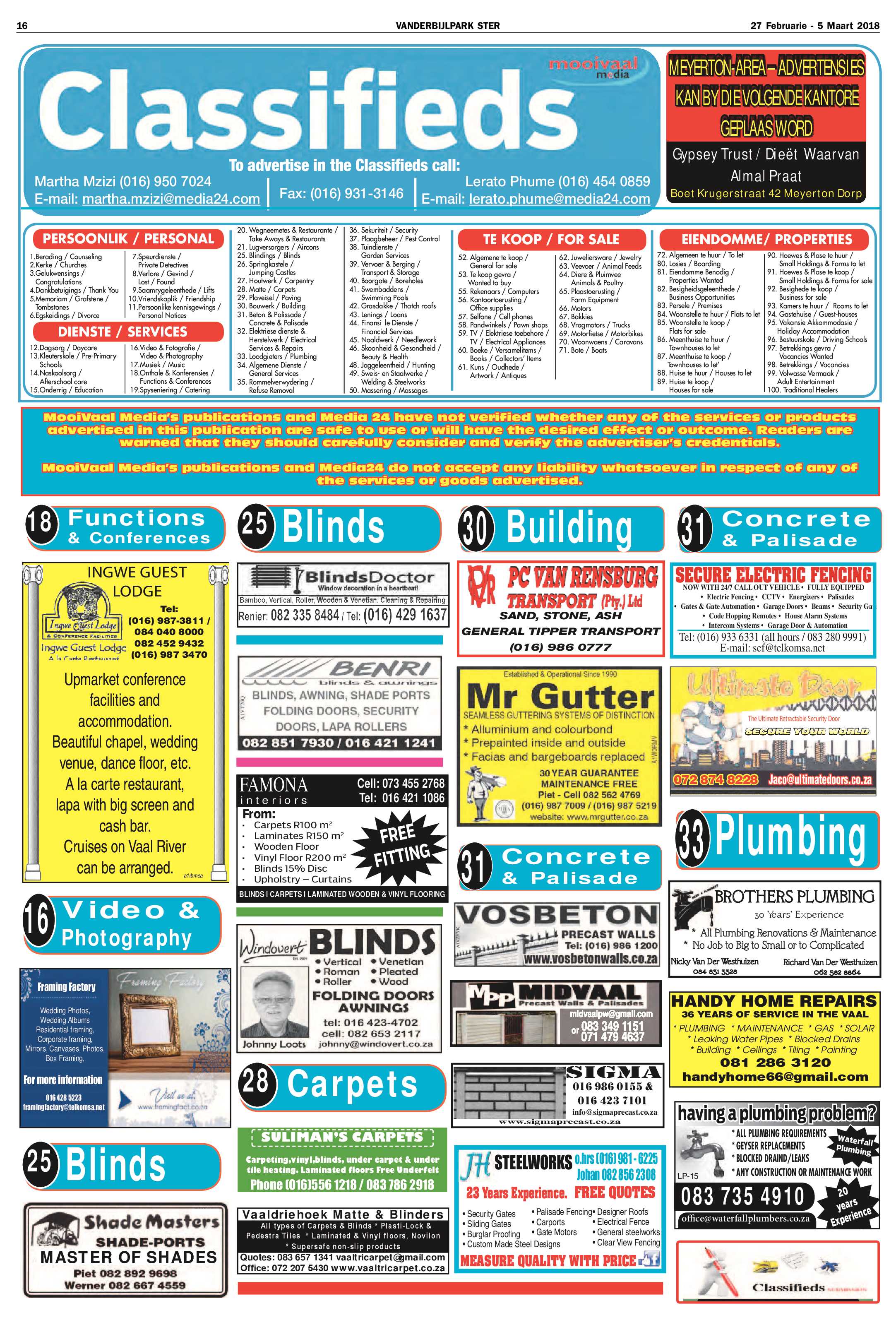 Vanderbijlpark Ster 27 Maart – 5 Februarie 2018 page 16