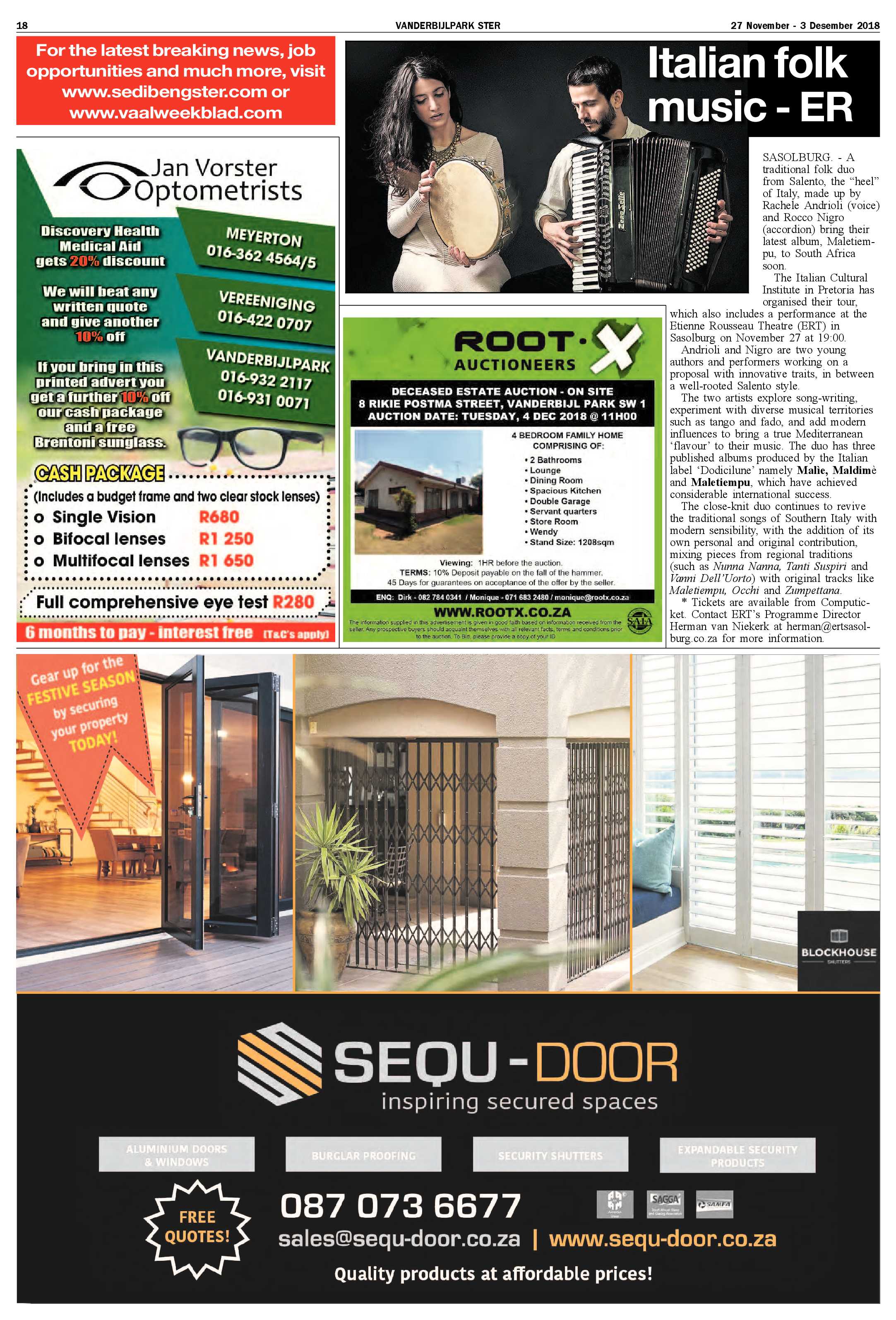 Vanderbijlpark Ster 27 November – 3 Desember 2018 page 18