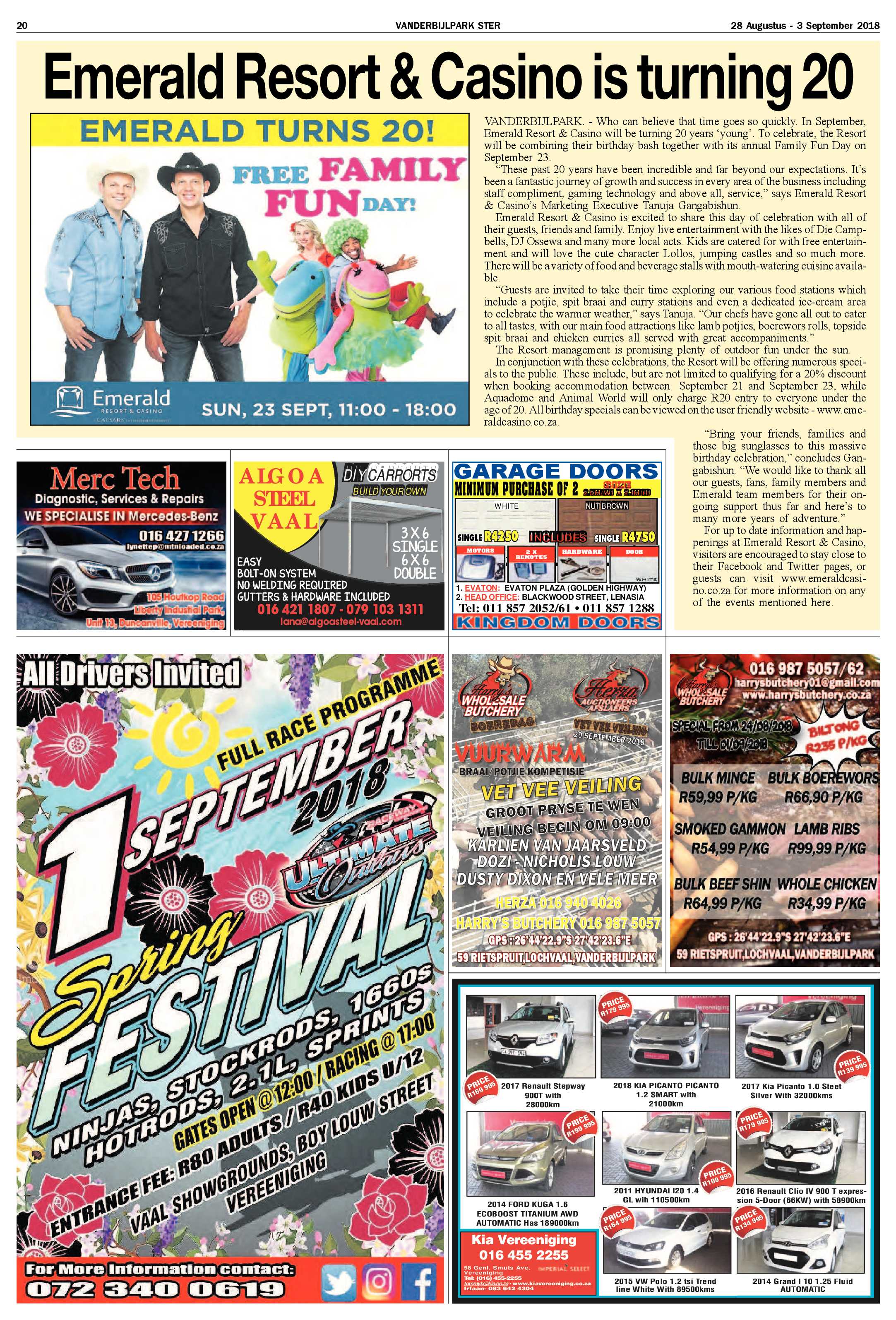 Vanderbijlpark Ster 28 Augustus – 3 September 2018 page 20
