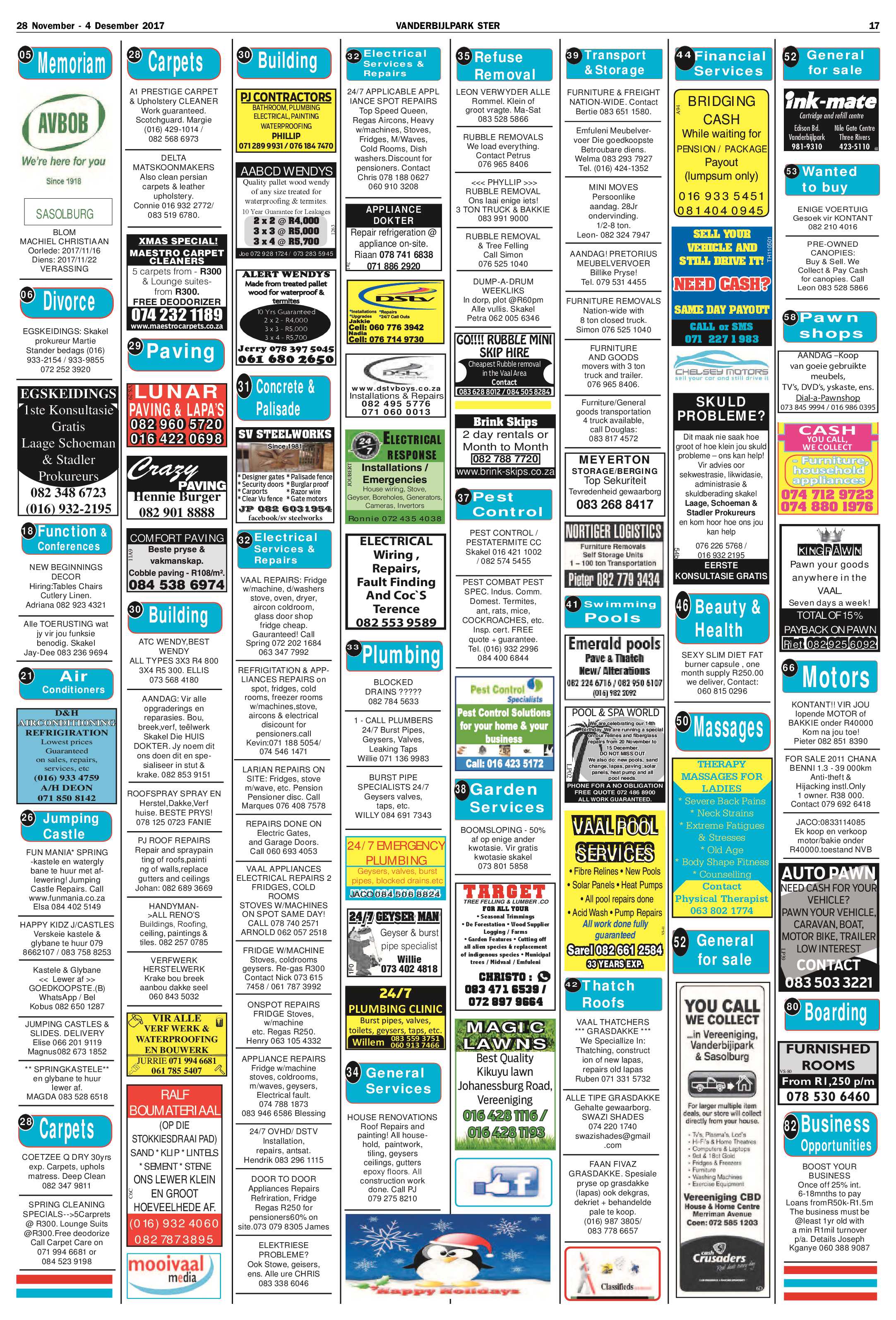 Vanderbijlpark Ster 28 November  – 4 Desember 2017 page 13