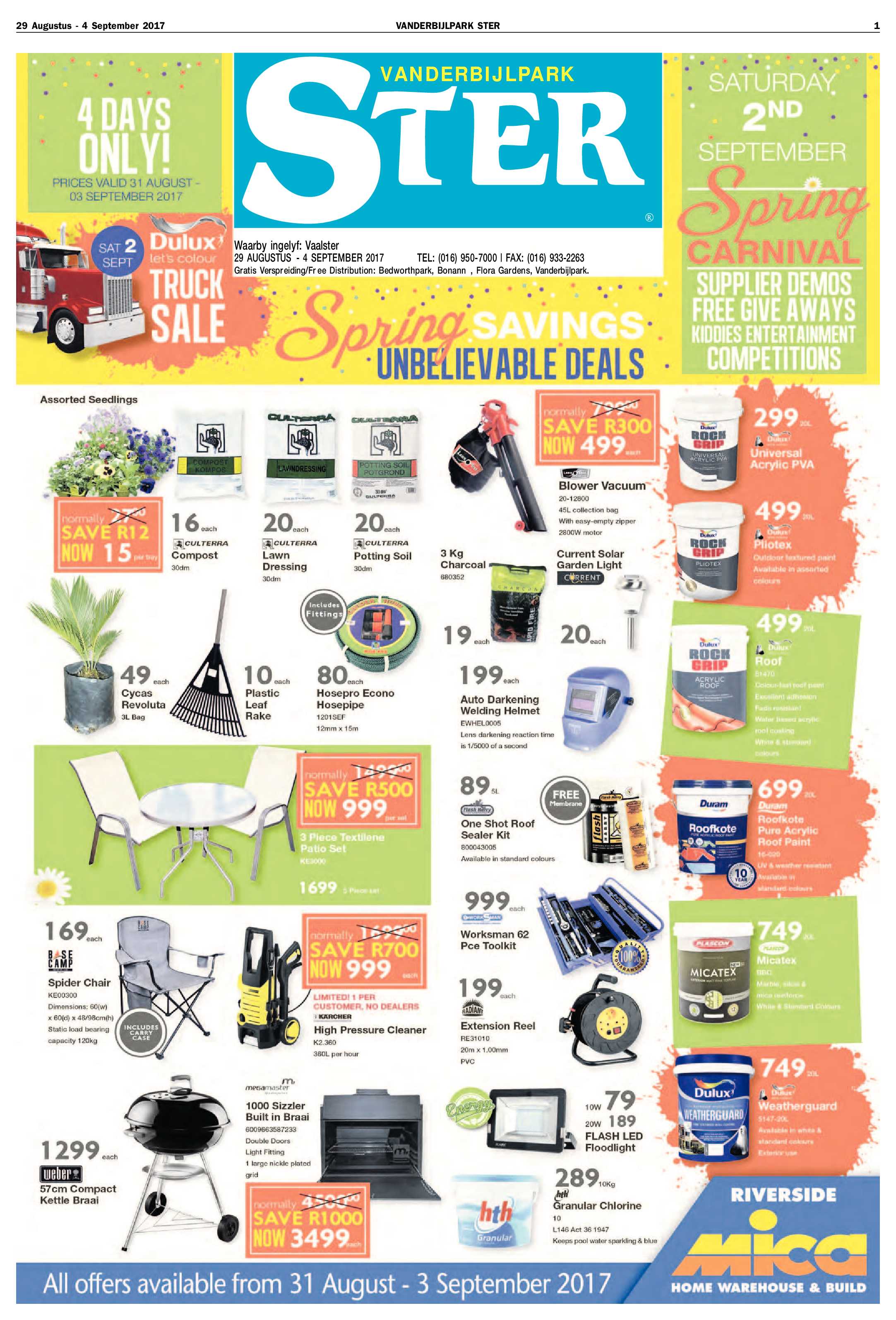 Vanderbijlpark Ster 29 Augustus – 4 September 2017 page 1