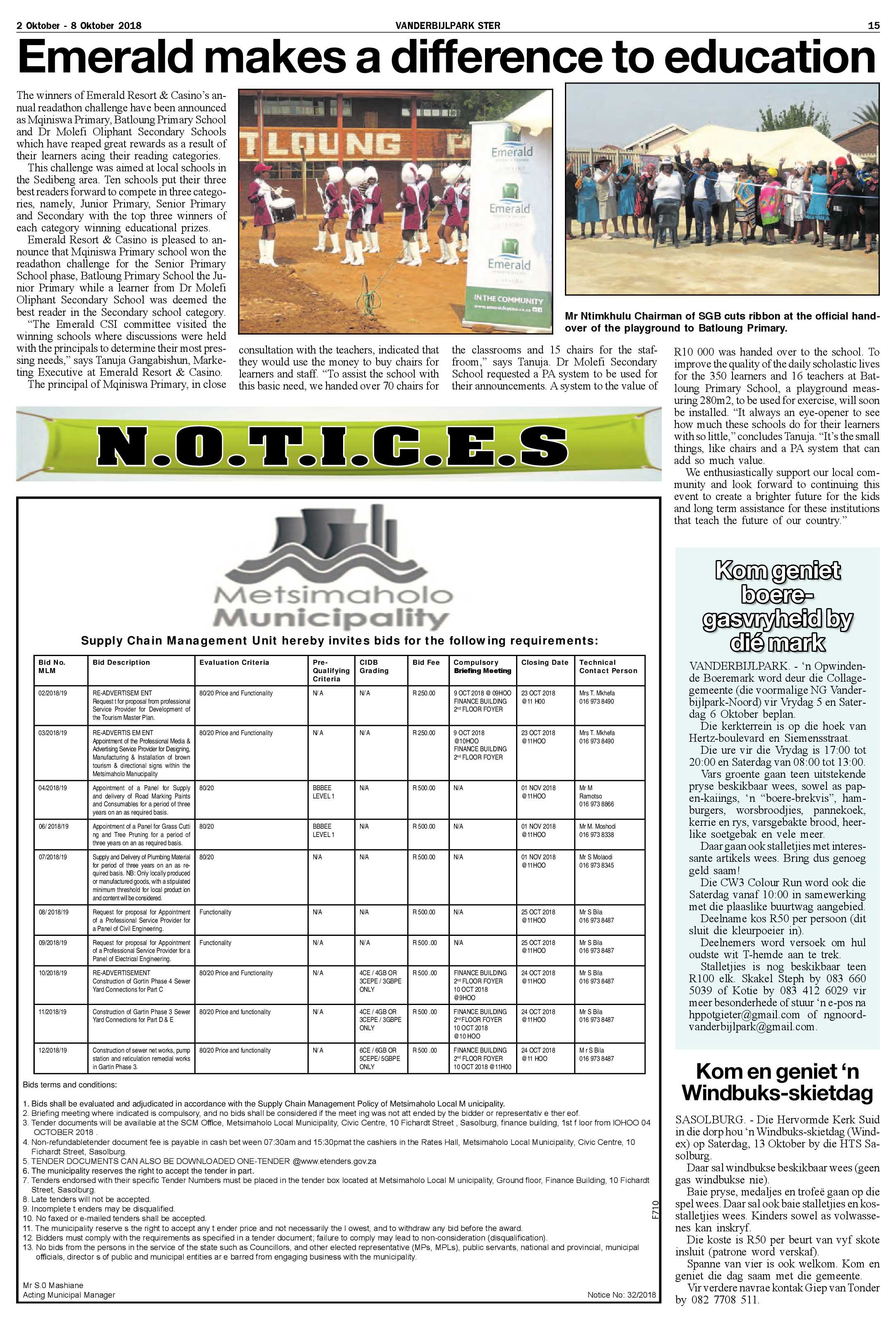 Vanderbijlpark Ster 2 – 8 Oktober 2018 page 15