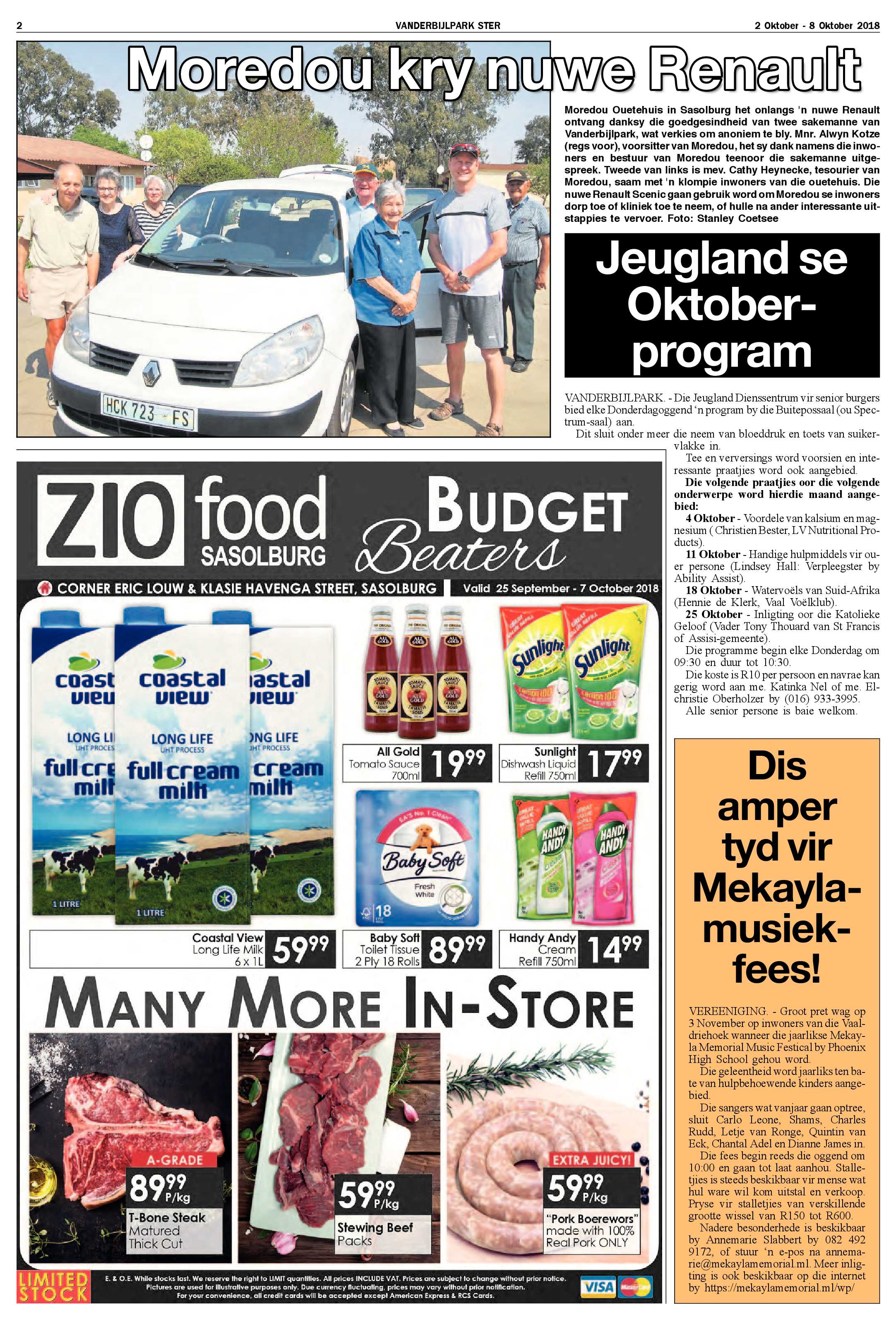 Vanderbijlpark Ster 2 – 8 Oktober 2018 page 2