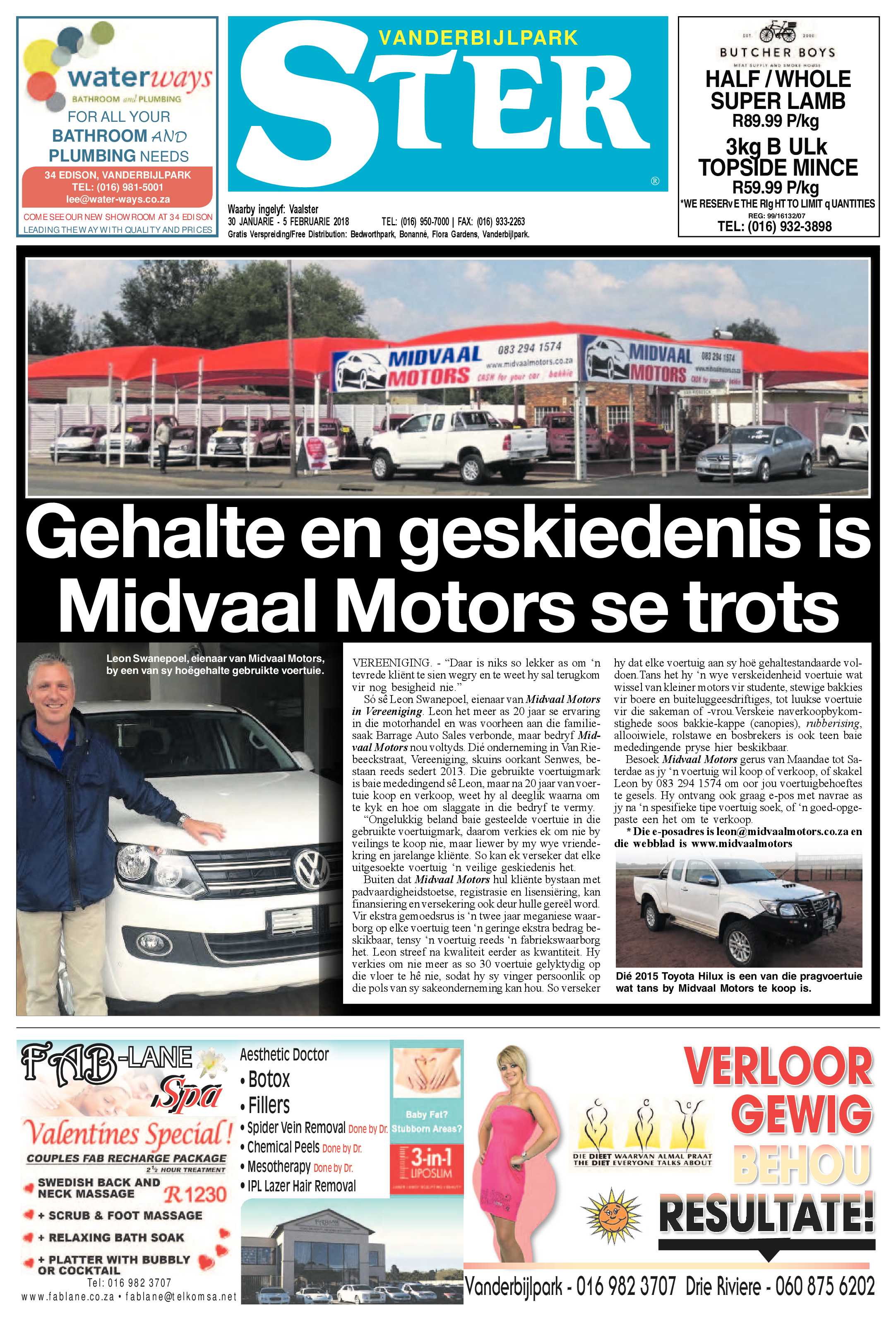 Vanderbijlpark Ster 30 Januarie – 5 Februarie 2018 page 1