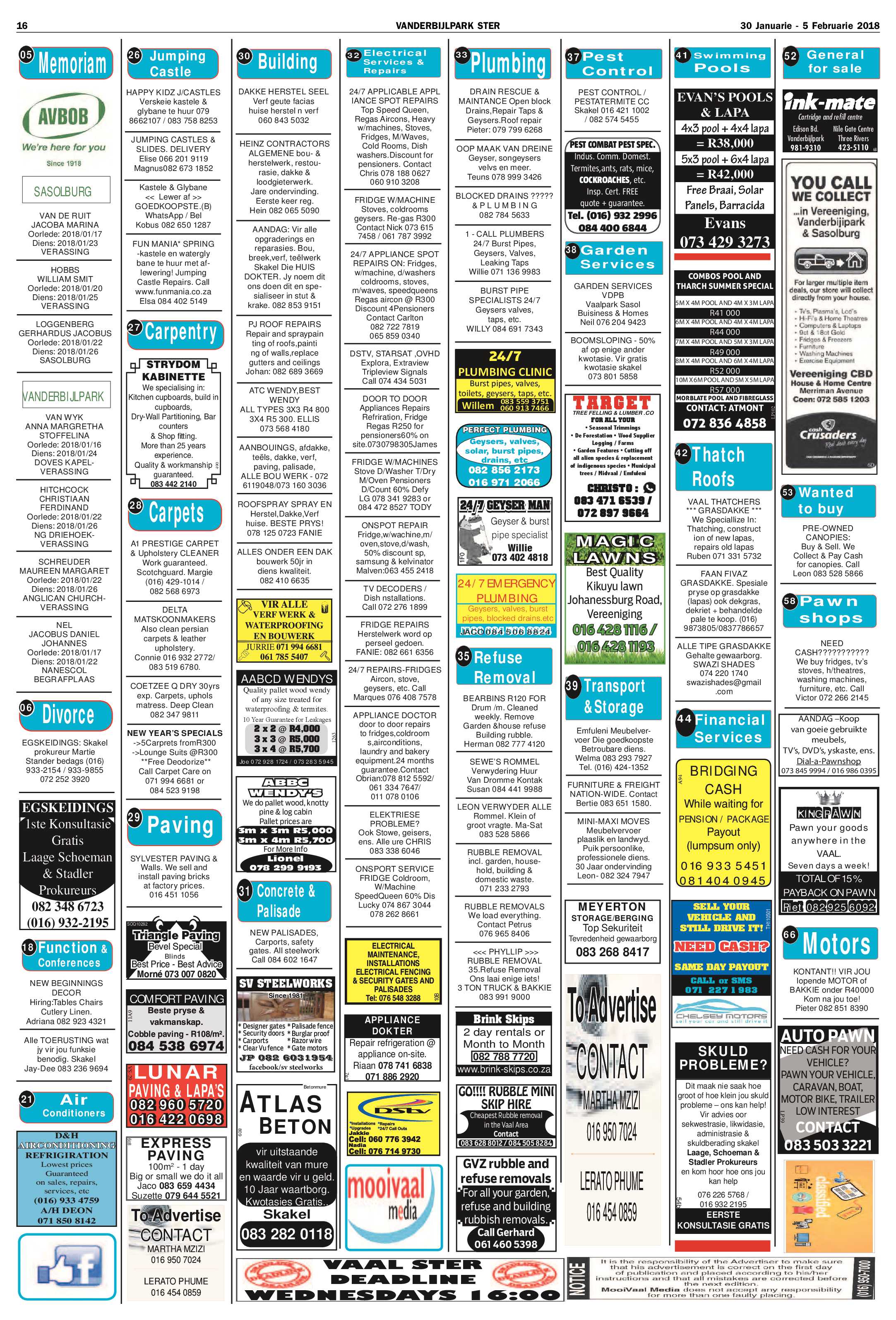 Vanderbijlpark Ster 30 Januarie – 5 Februarie 2018 page 16
