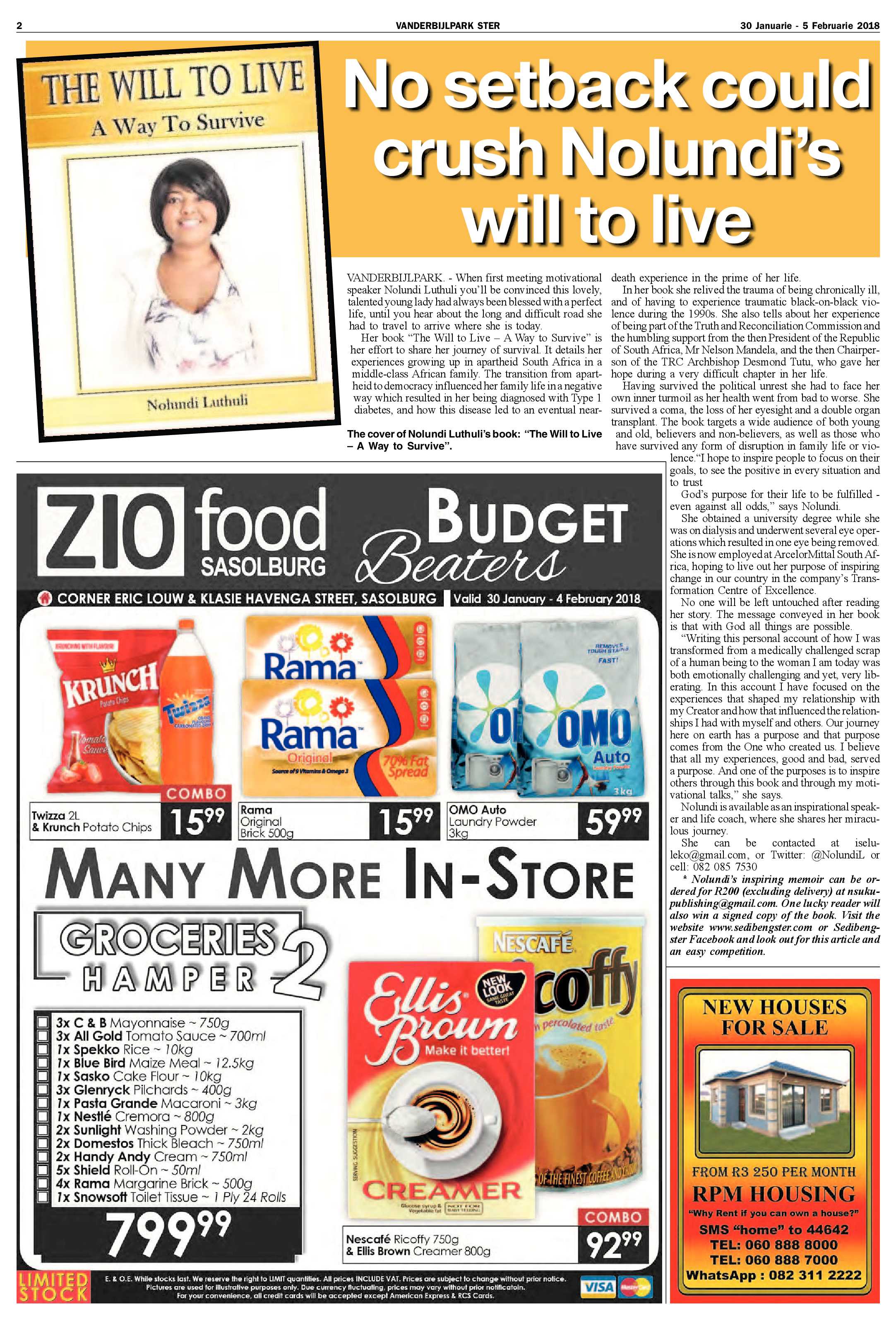 Vanderbijlpark Ster 30 Januarie – 5 Februarie 2018 page 2