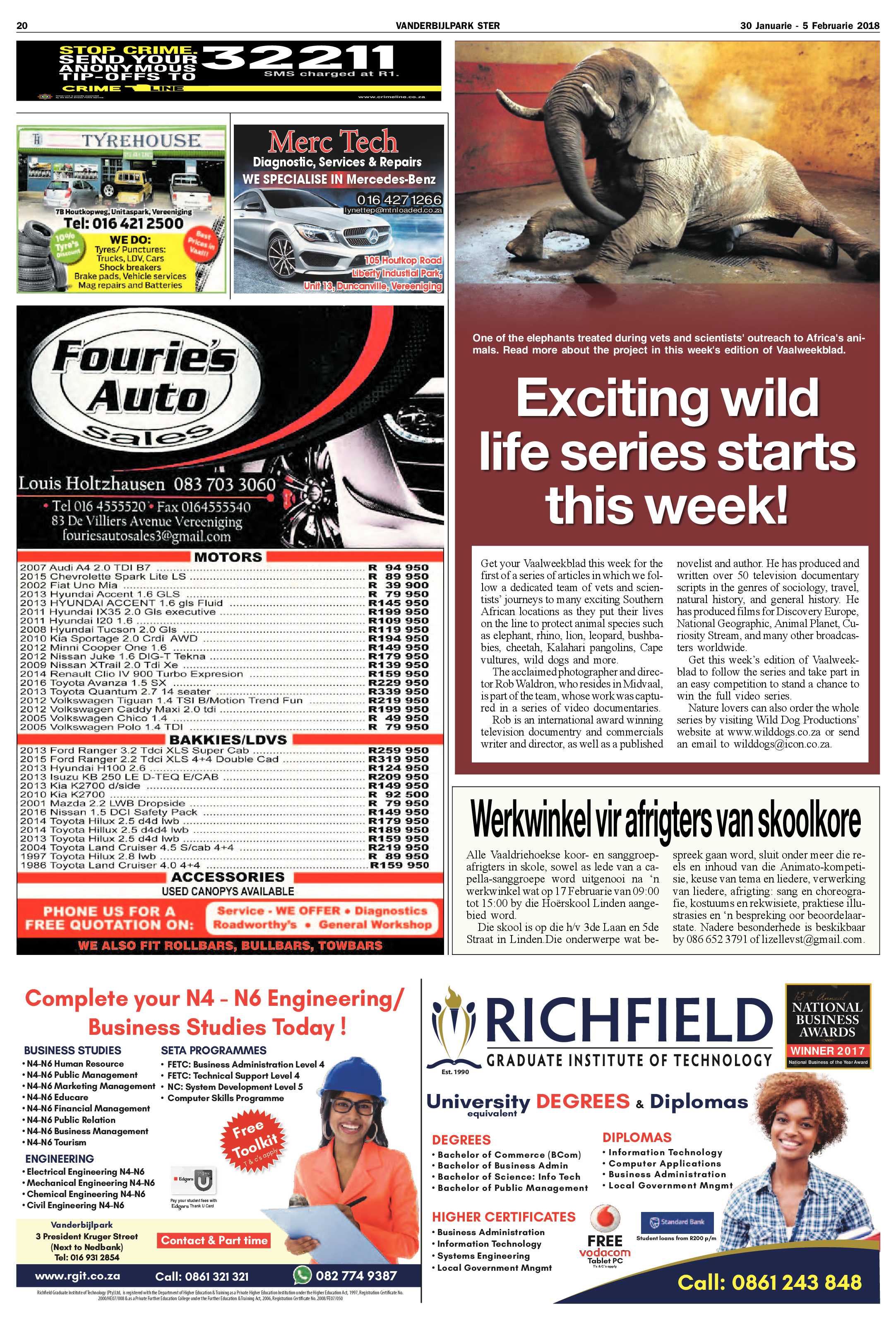 Vanderbijlpark Ster 30 Januarie – 5 Februarie 2018 page 20