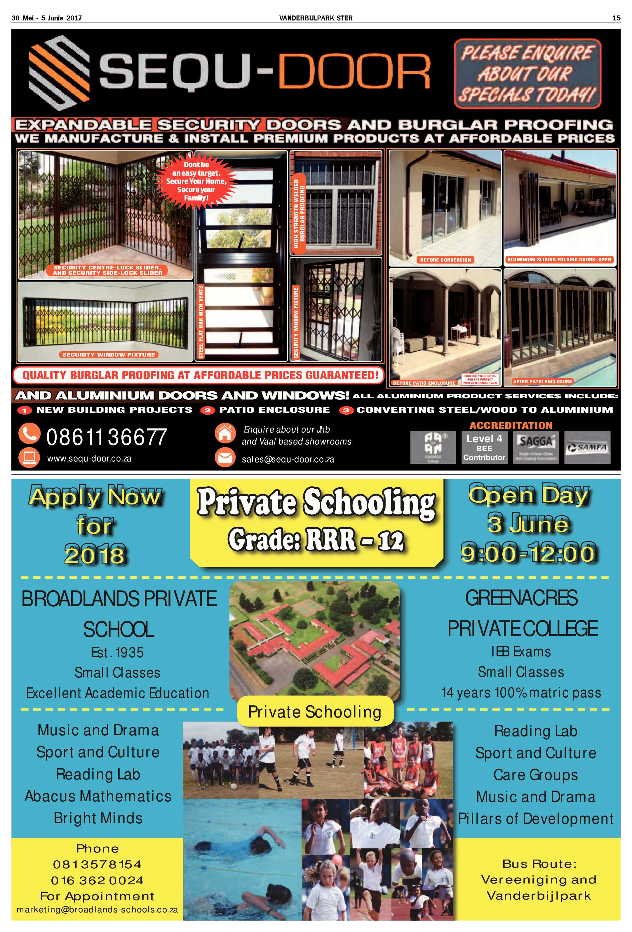 Vanderbijlpark Ster 30 Mei – 5 Junie 2017 page 15