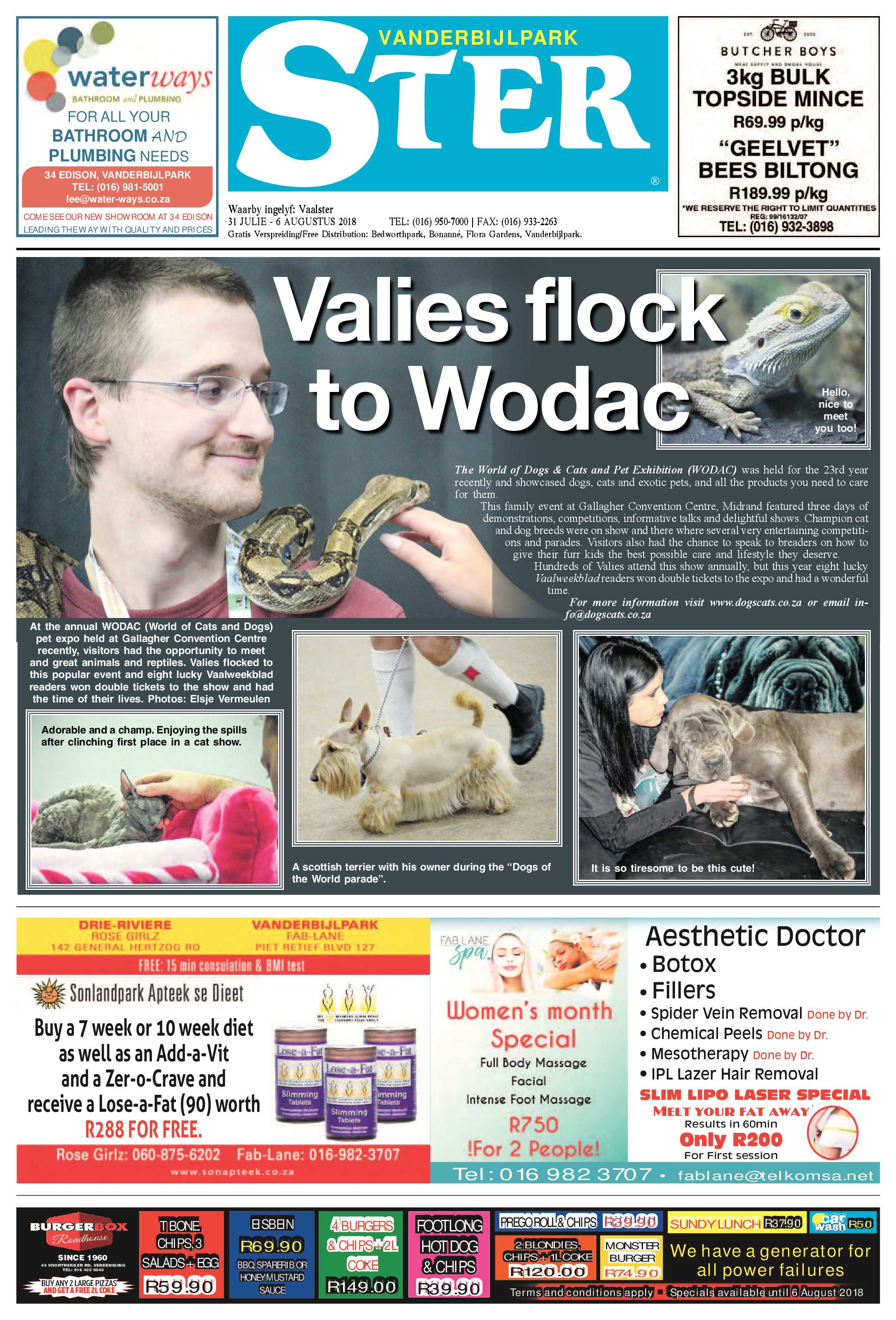 Vanderbijlpark Ster 31 Julie – 6 Augustus 2018 page 1