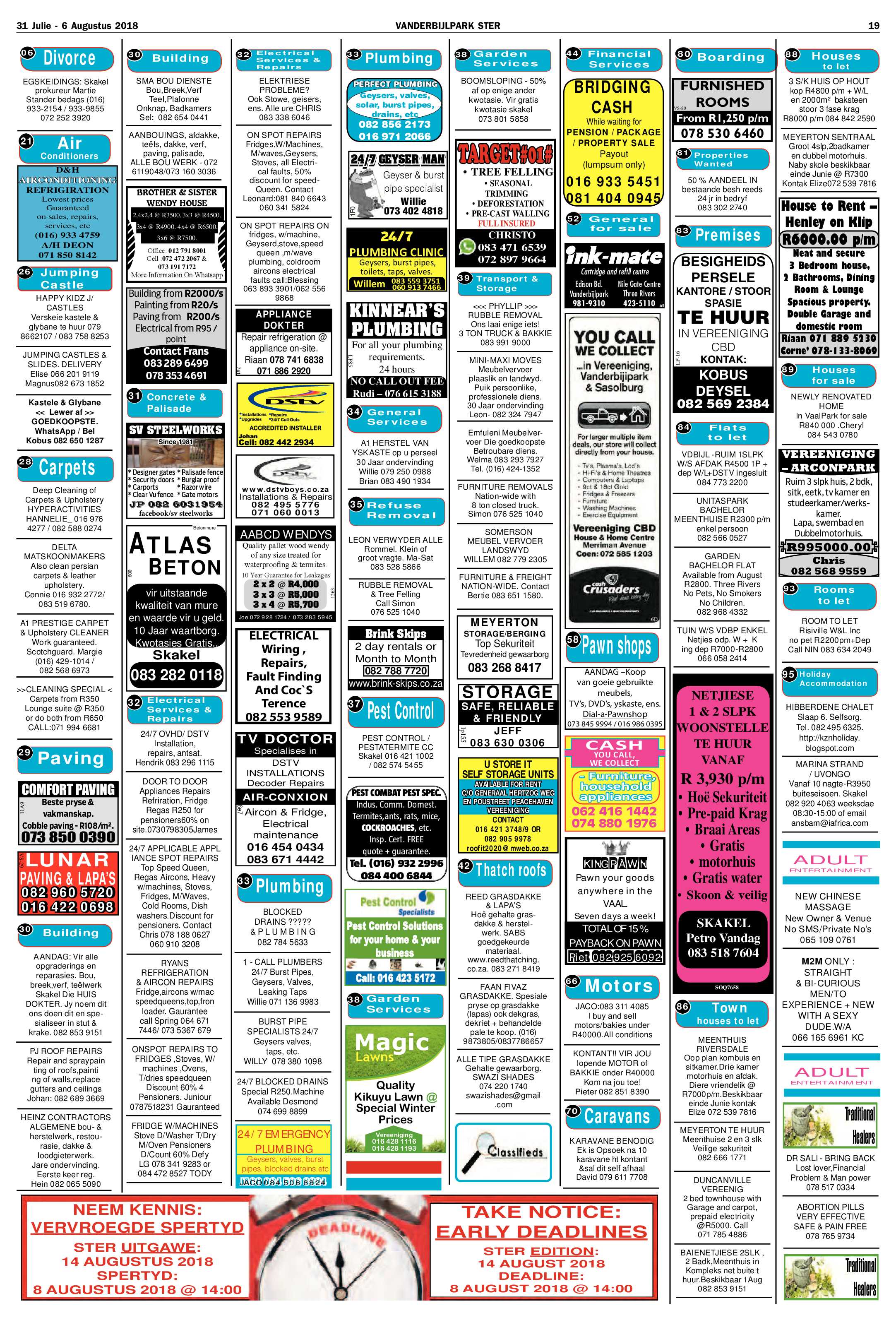 Vanderbijlpark Ster 31 Julie – 6 Augustus 2018 page 19