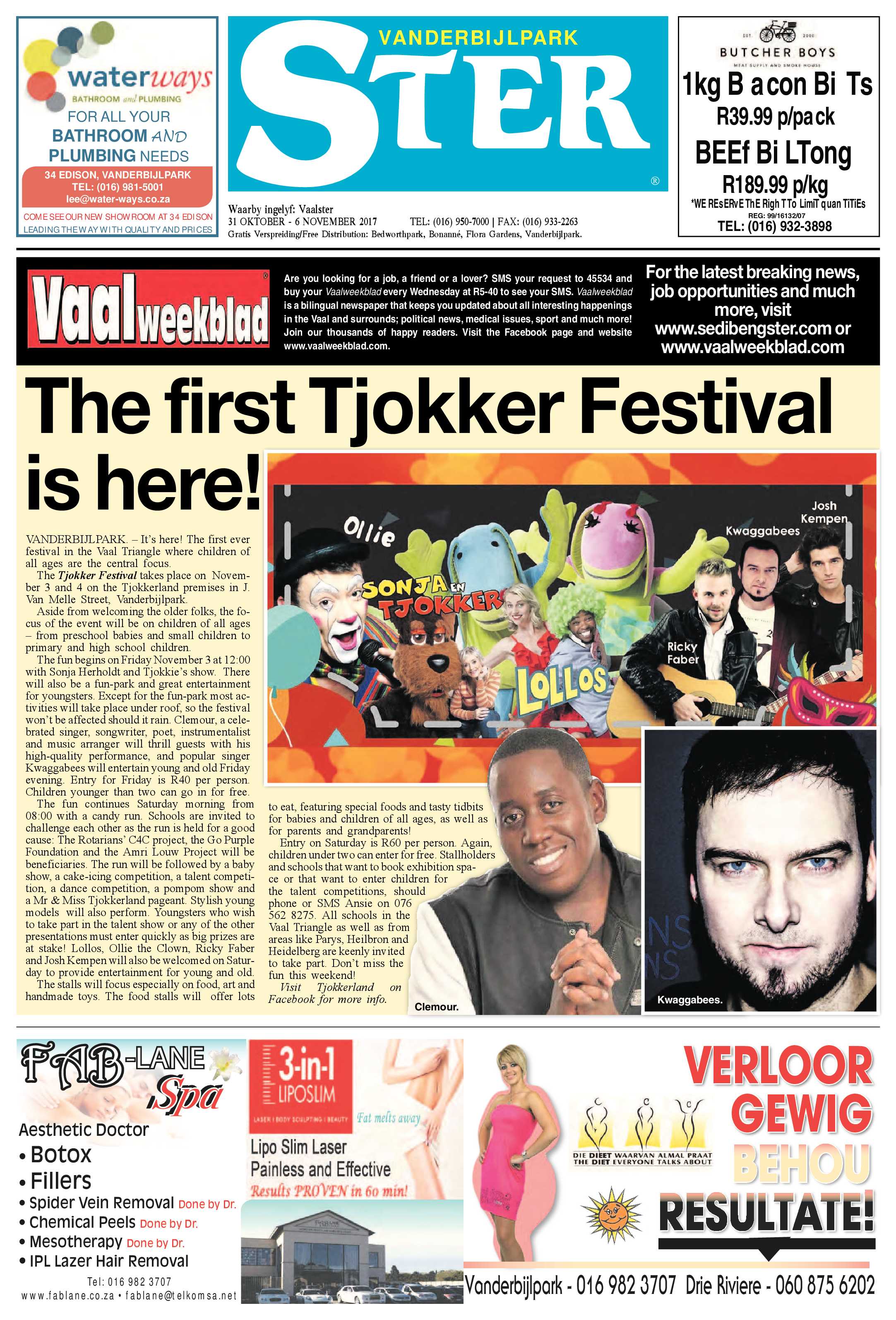 Vanderbijlpark Ster 31 Oktober – 6 November 2017 page 1