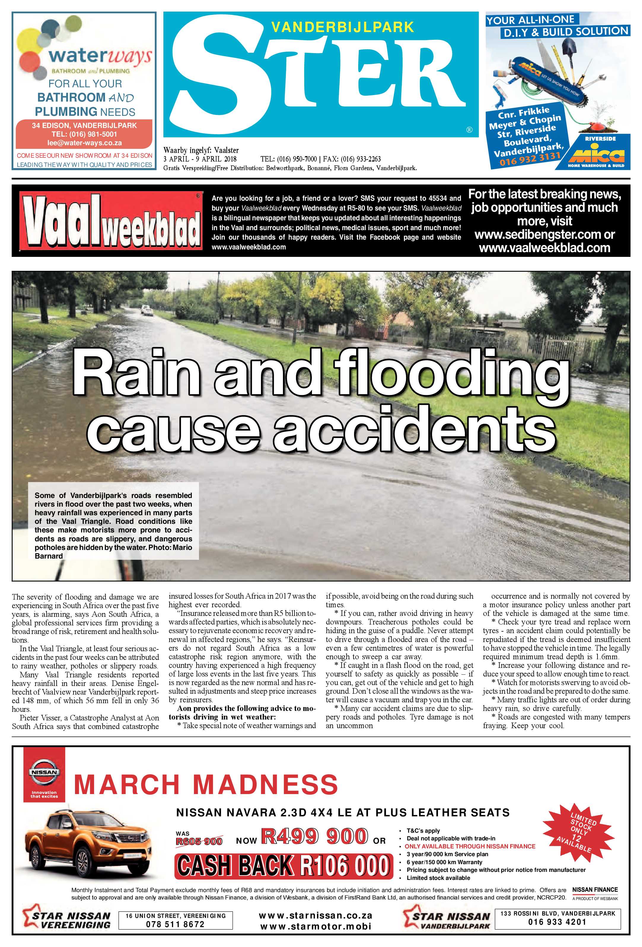 Vanderbijlpark Ster 3 – 9 April 2018 page 1