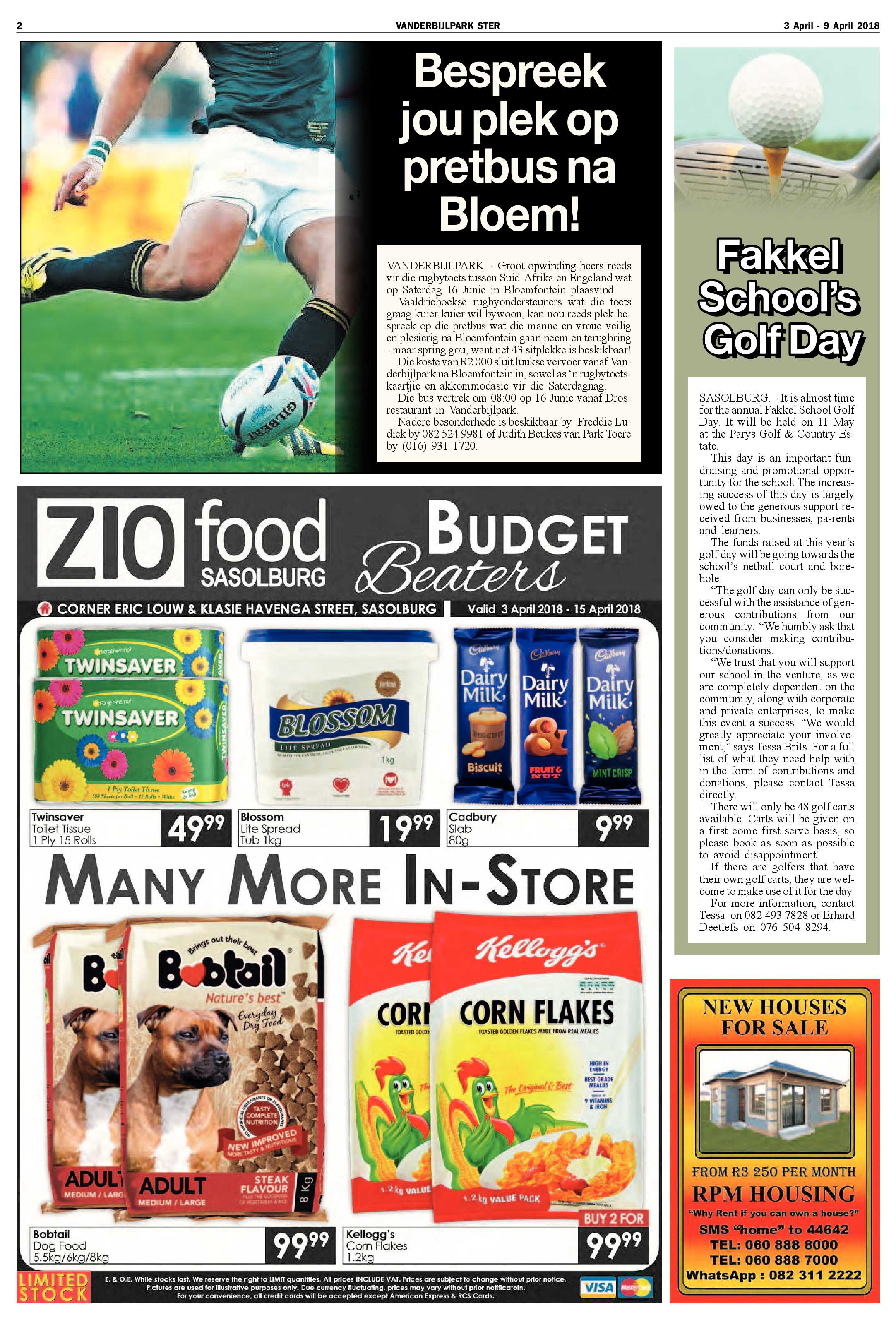 Vanderbijlpark Ster 3 – 9 April 2018 page 2