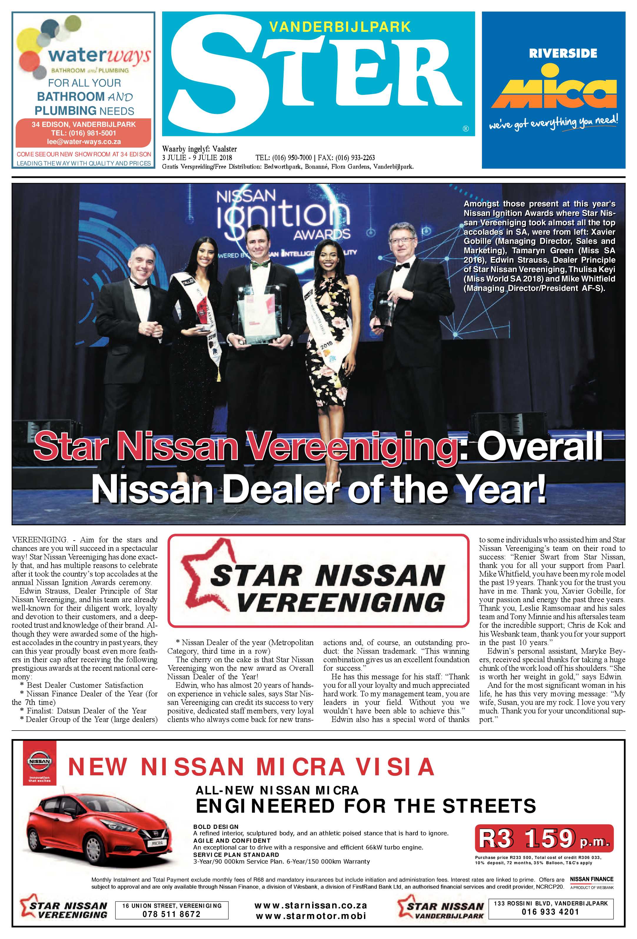 Vanderbijlpark Ster 3 – 9 Julie 2018 page 1