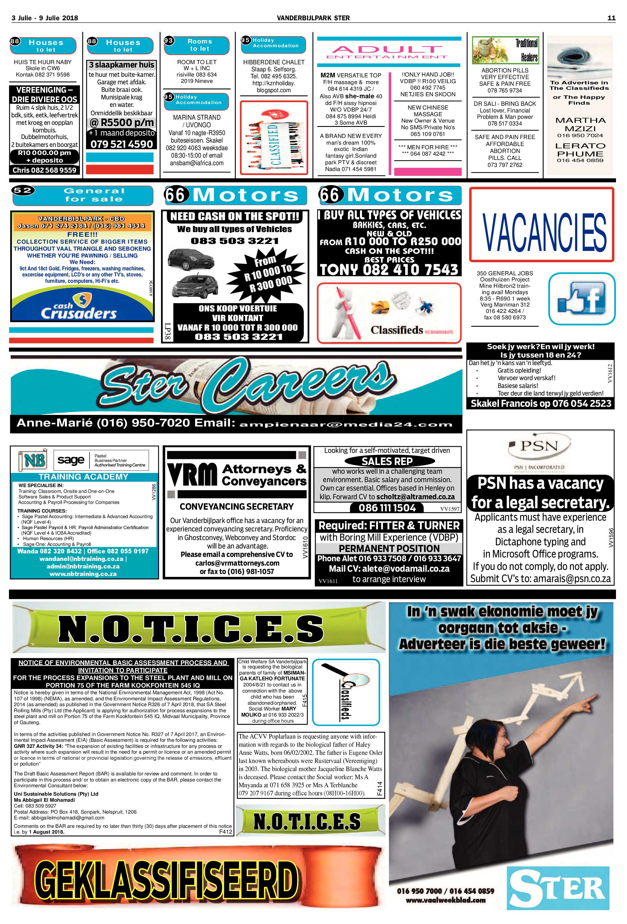 Vanderbijlpark Ster 3 – 9 Julie 2018 page 11