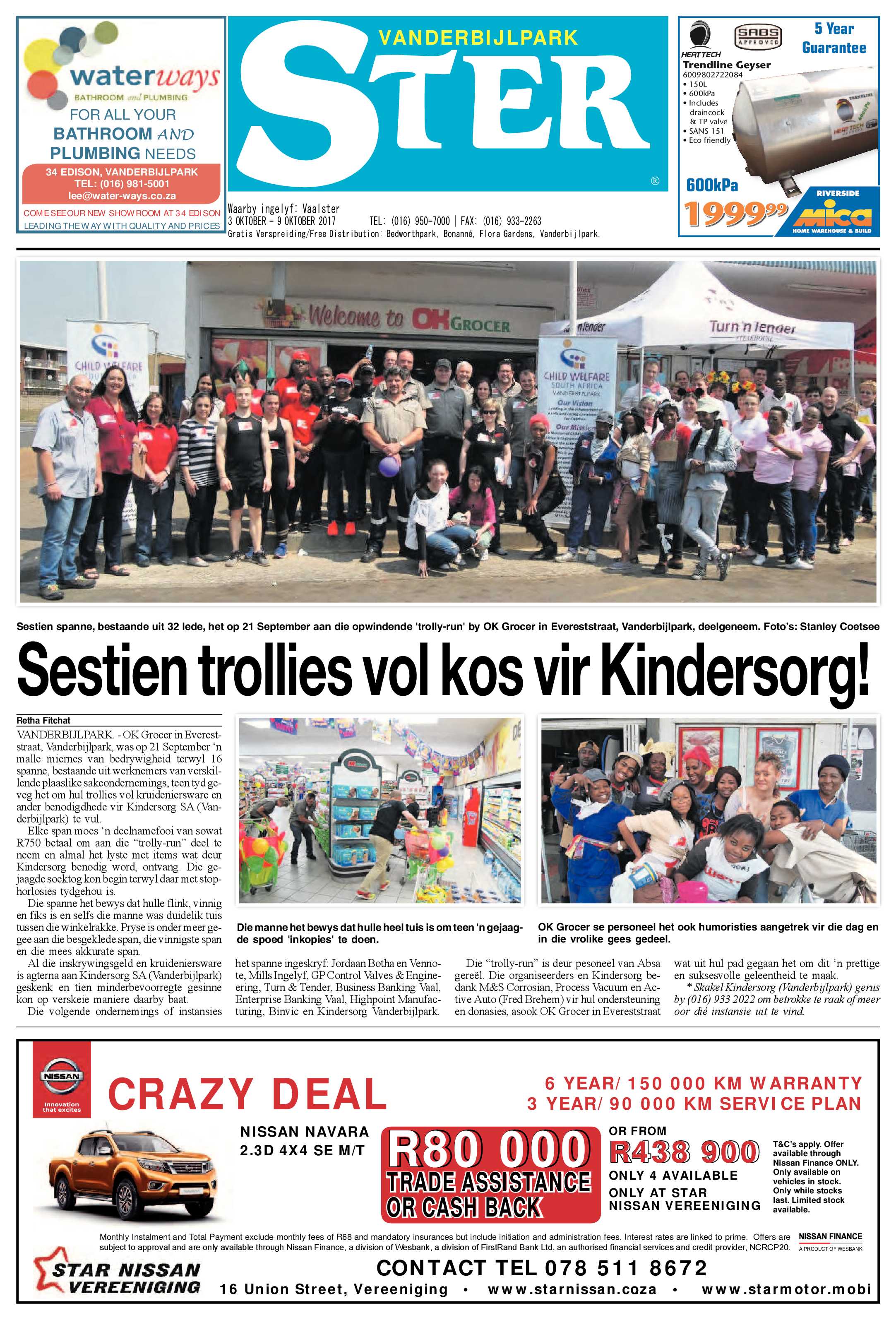 Vanderbijlpark Ster 3 – 9 Oktober 2017 page 1