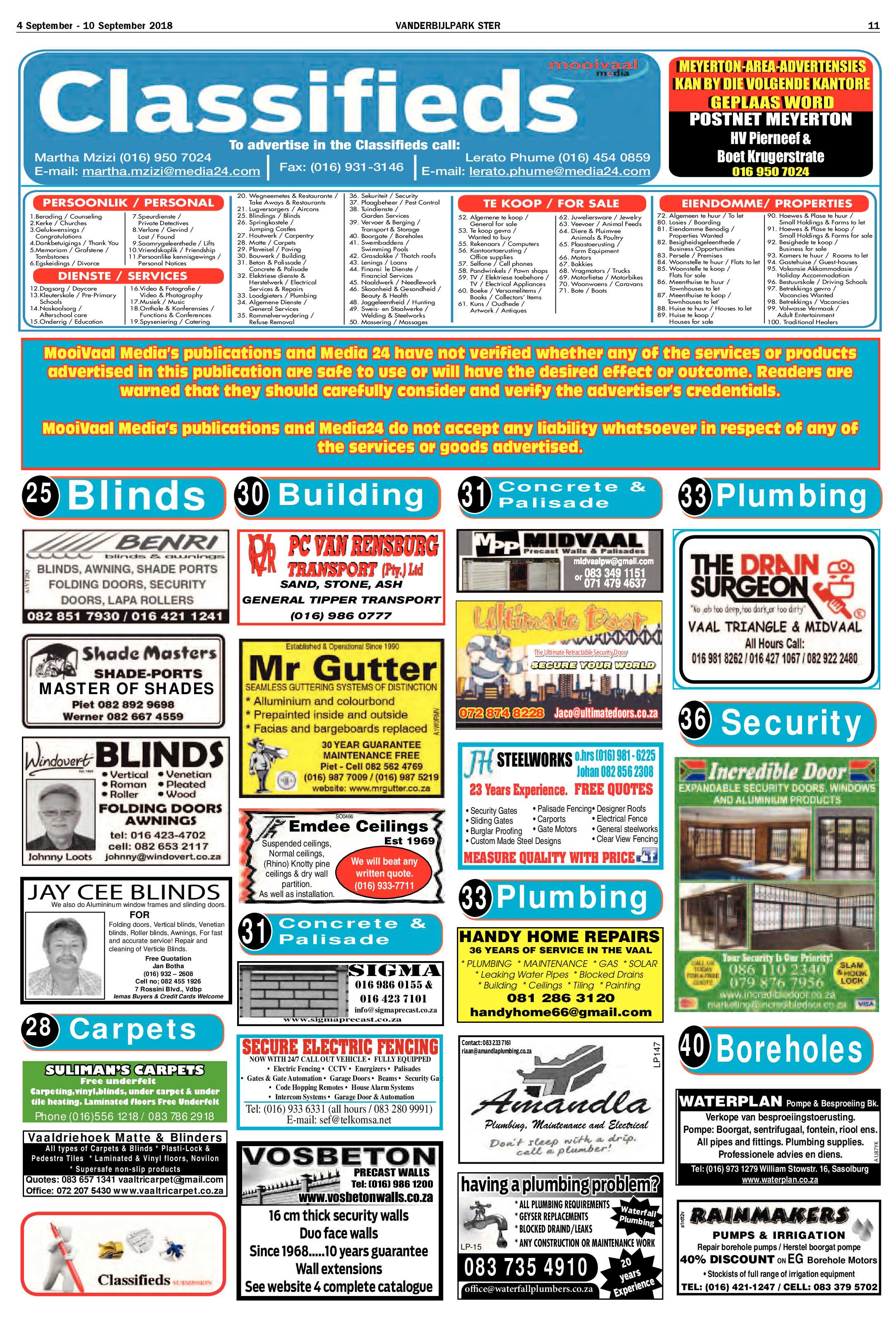 Vanderbijlpark Ster 4 – 10 September 2018 page 11