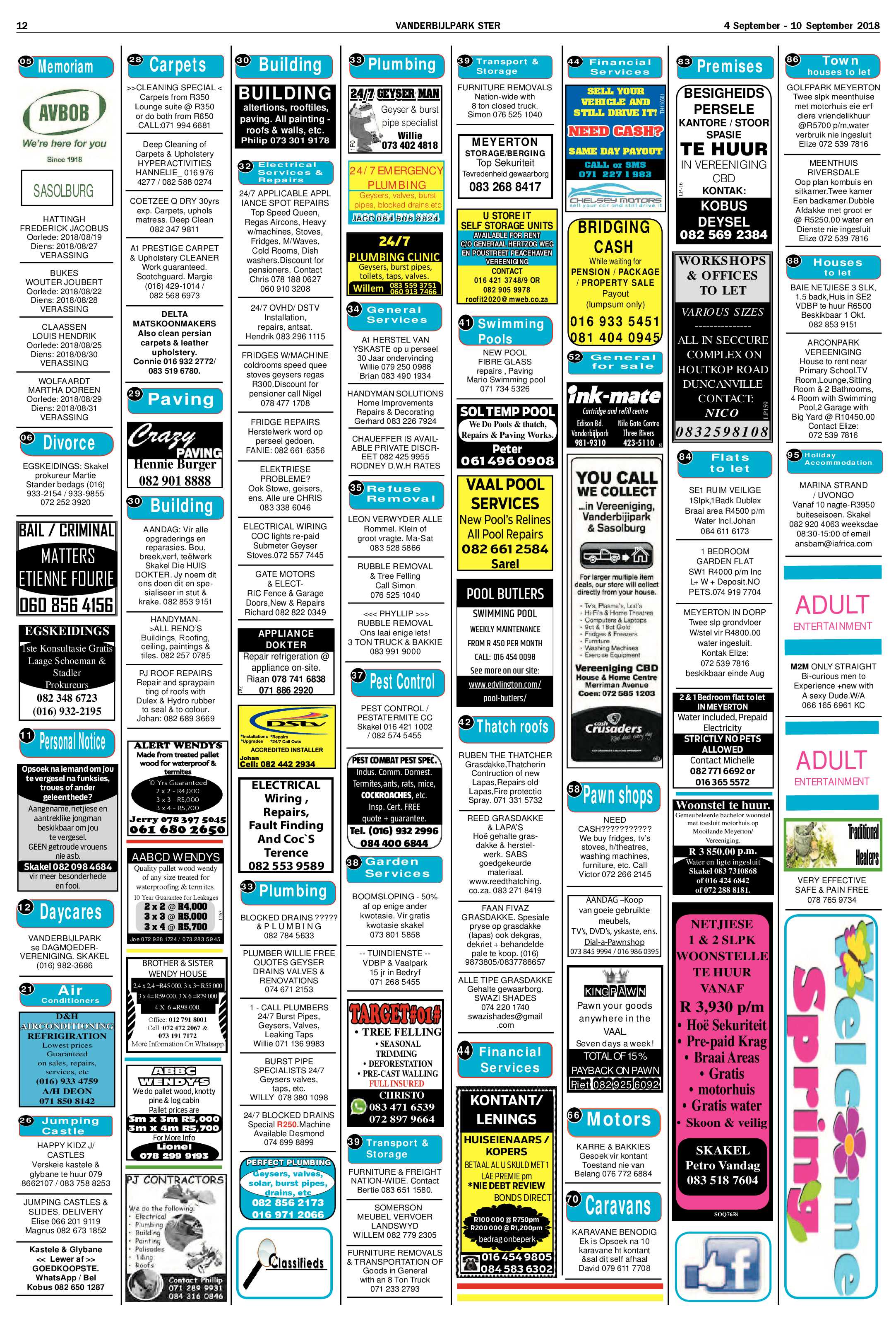 Vanderbijlpark Ster 4 – 10 September 2018 page 12