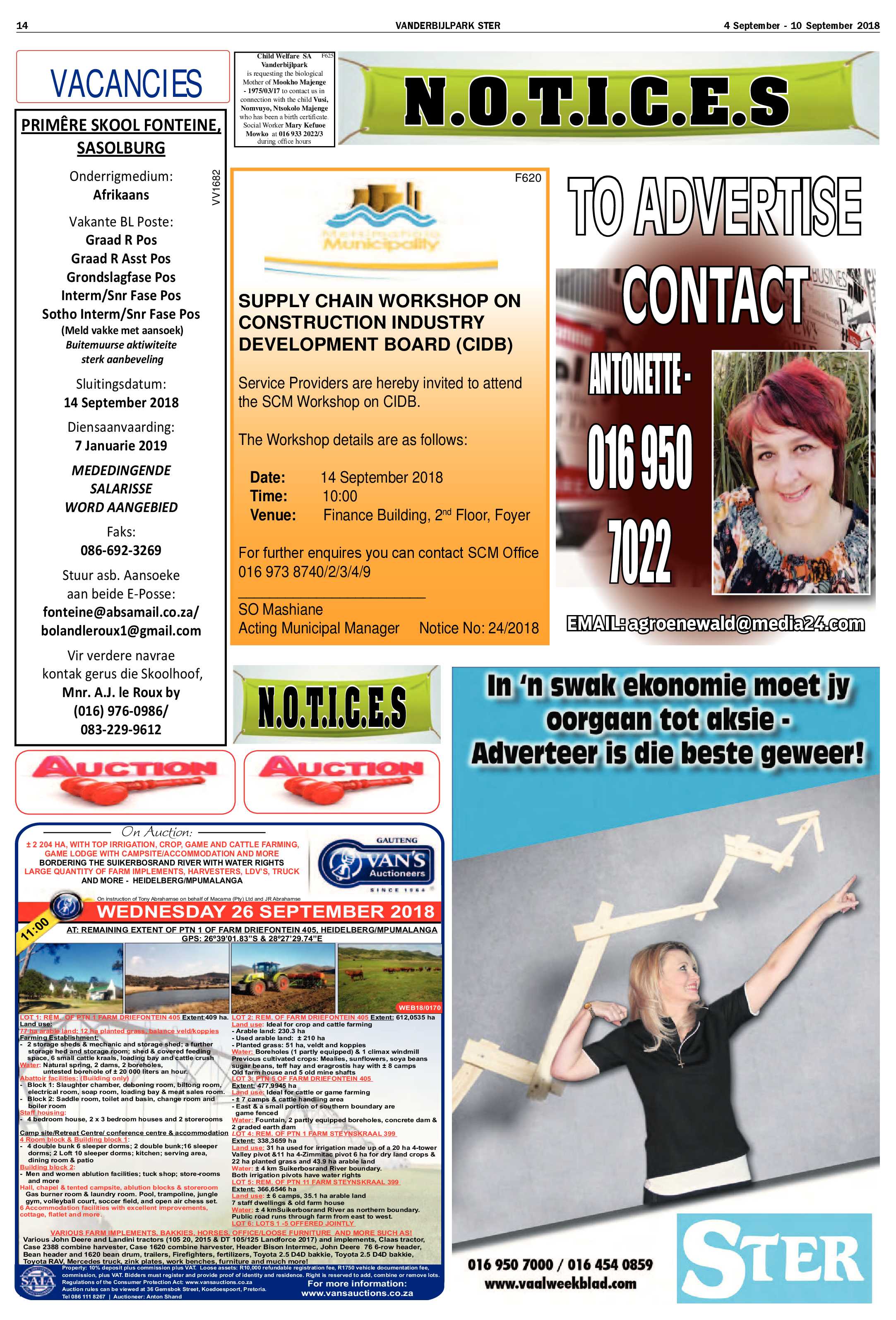 Vanderbijlpark Ster 4 – 10 September 2018 page 14