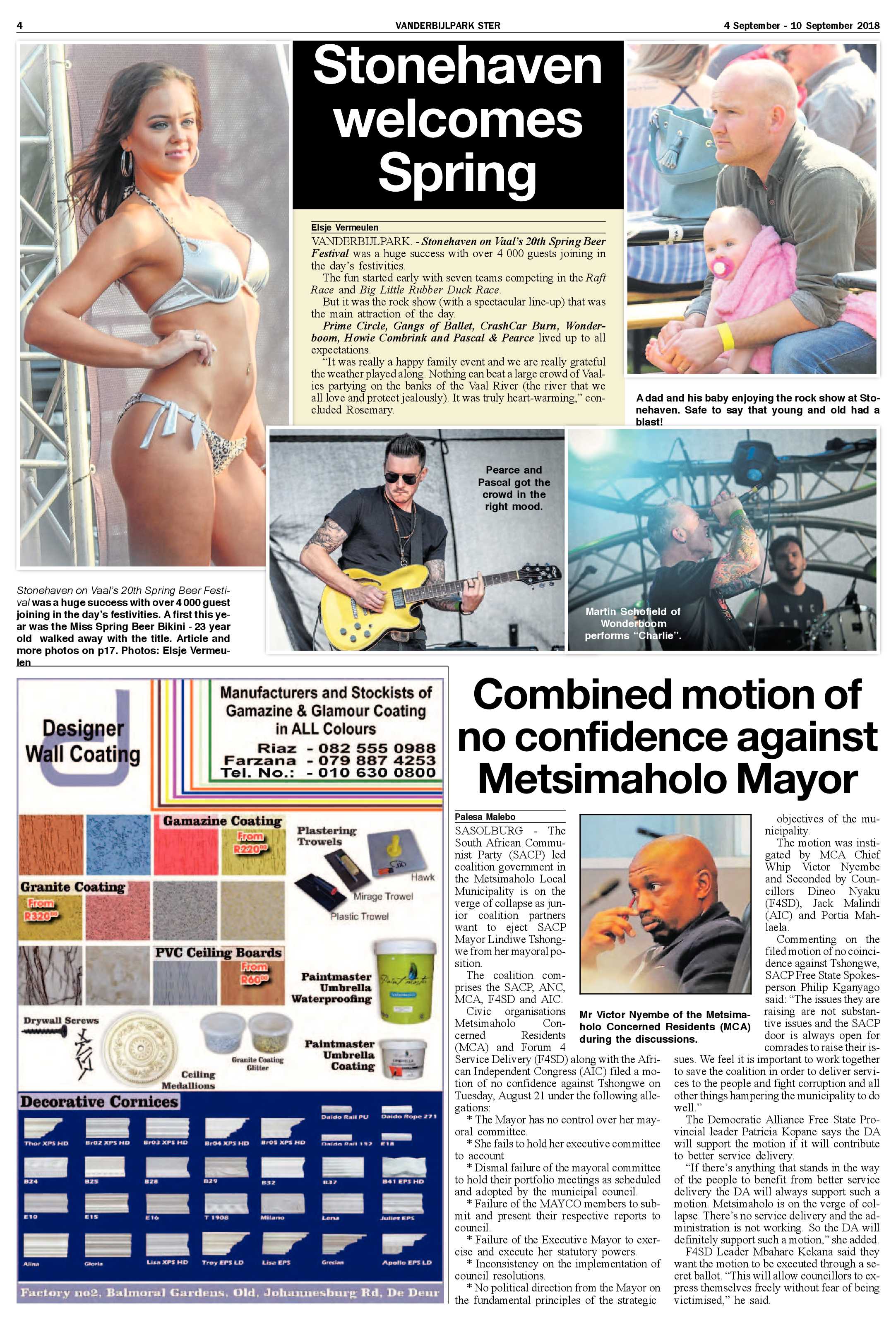 Vanderbijlpark Ster 4 – 10 September 2018 page 4