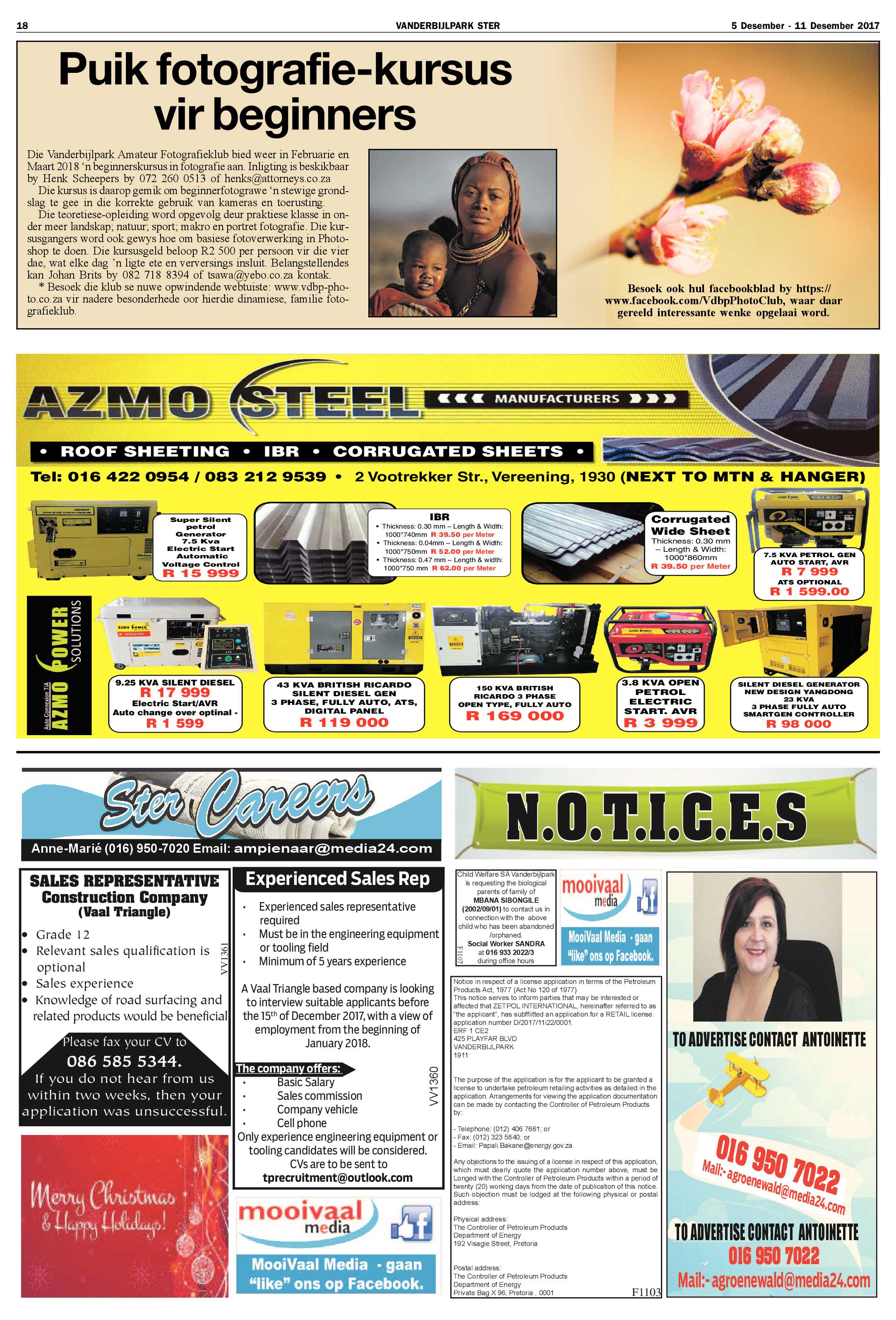Vanderbijlpark Ster 5 – 11 Desember 2017 page 18