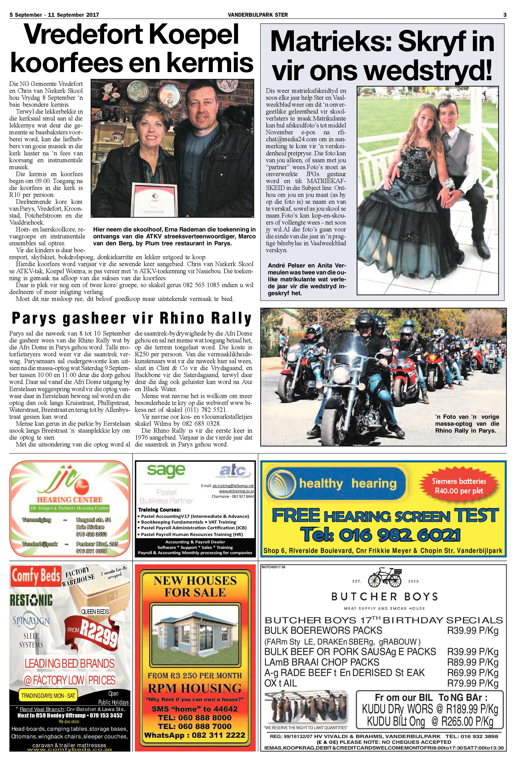 Vanderbijlpark Ster 5 – 11 September 2017 page 3